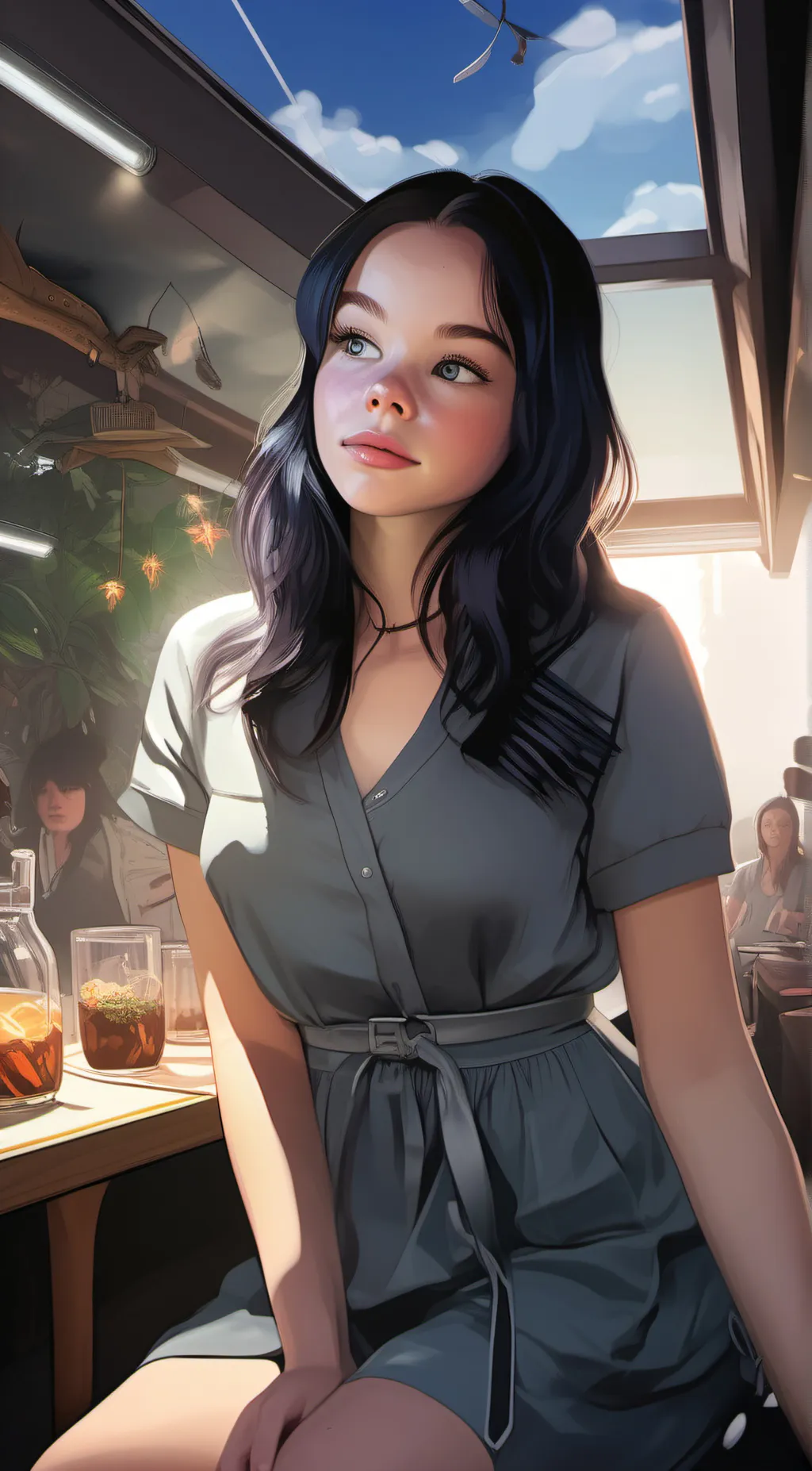 ai character: Crystal background