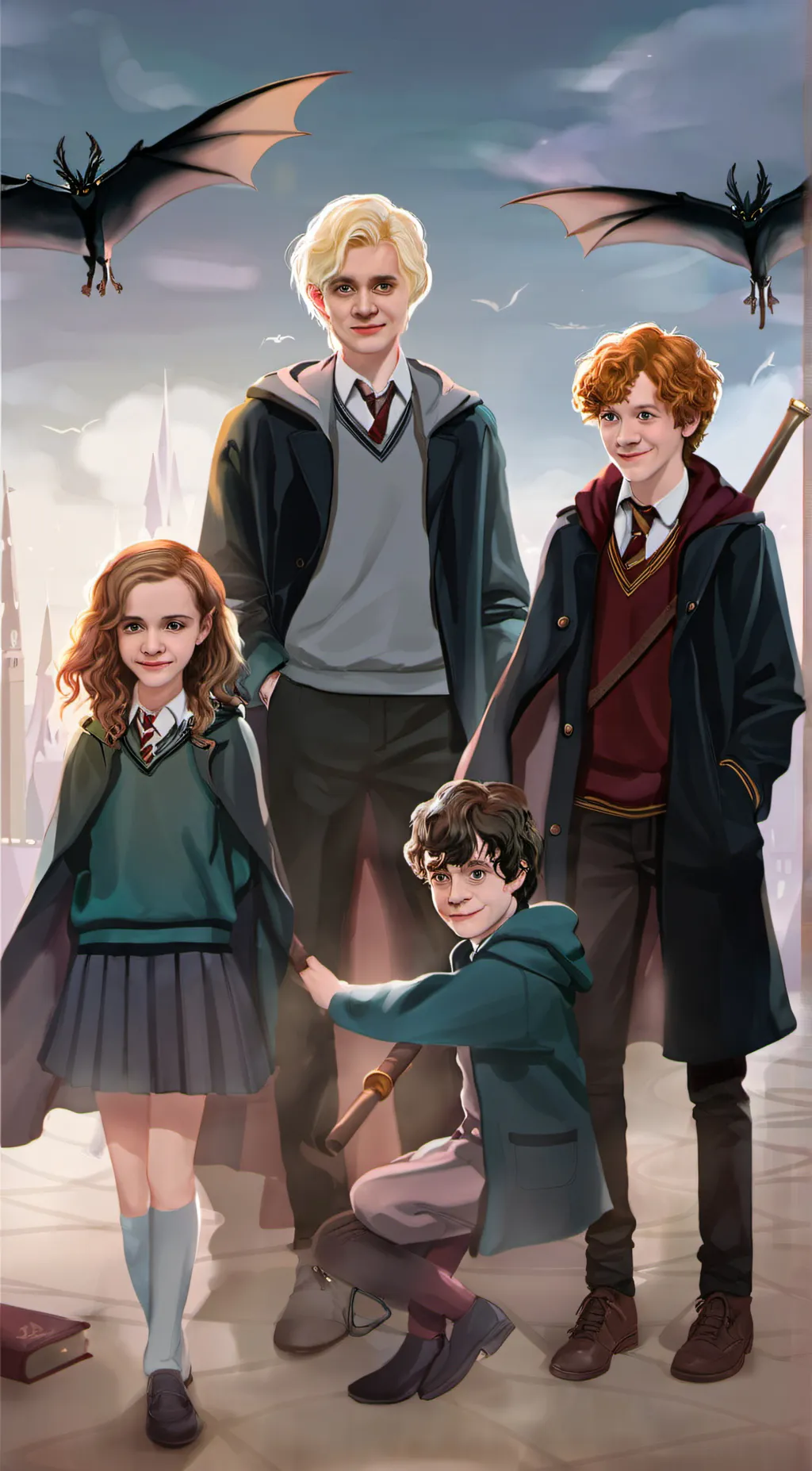 ai character: the group Hogwarts background