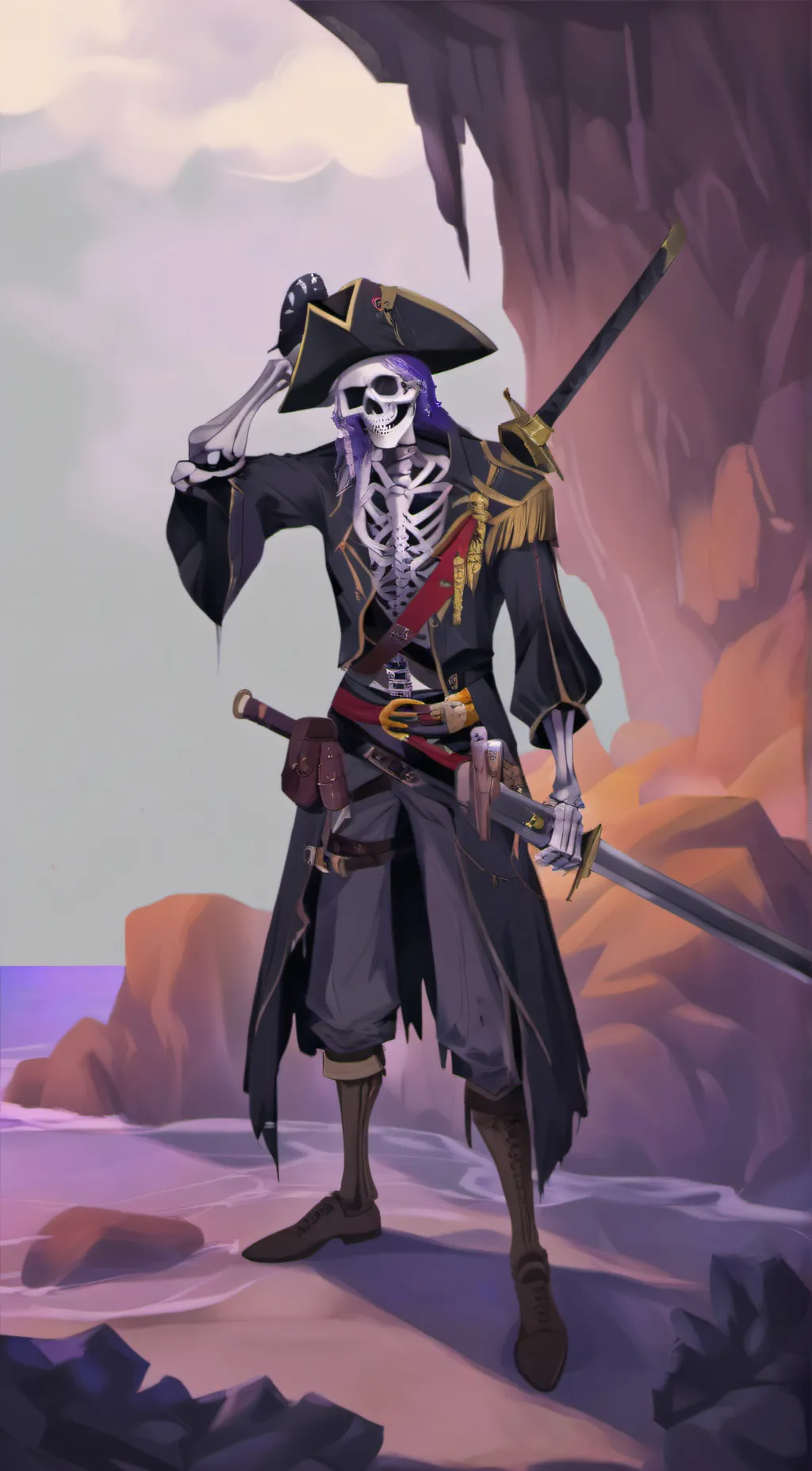 ai character: FunnyBones background