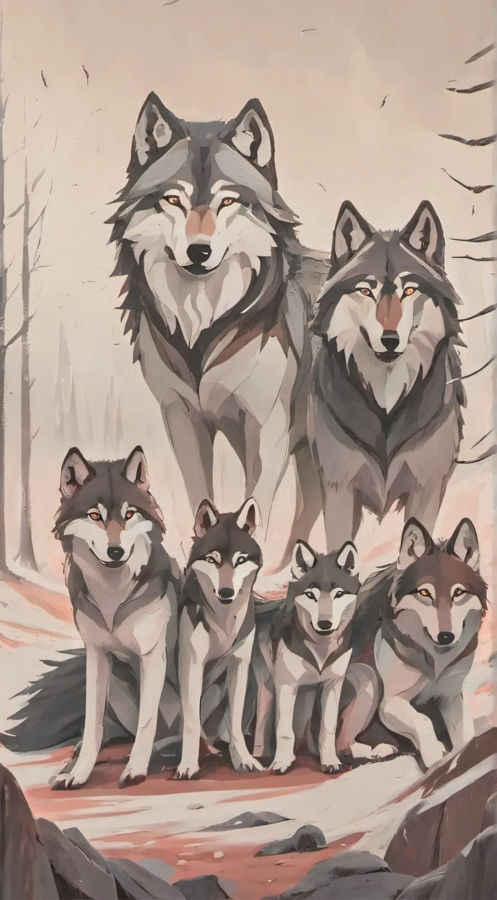 ai character: Wolf family background