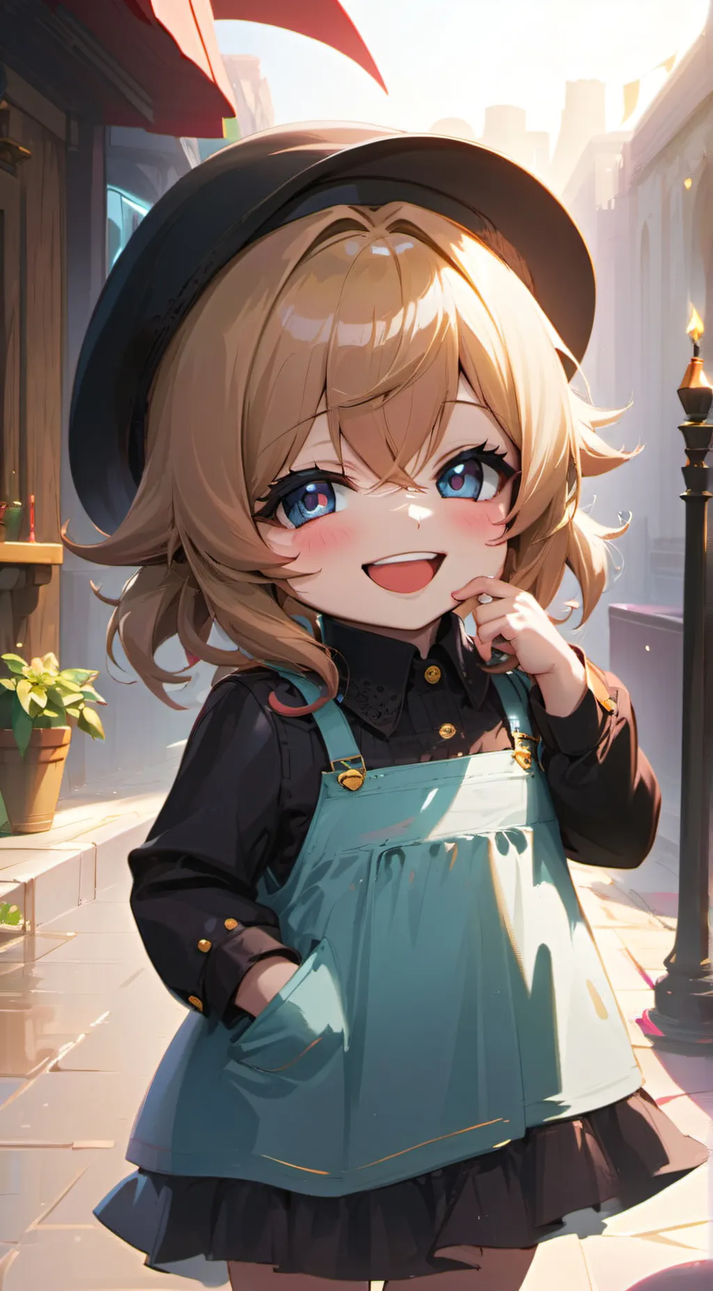 ai character: Rose background