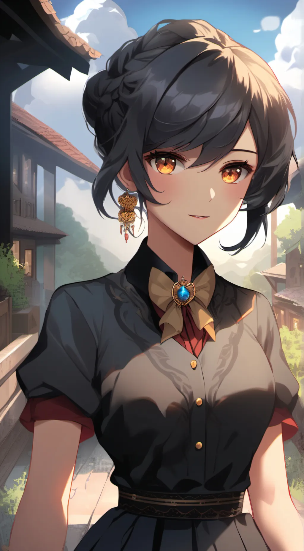 ai character: Rose background