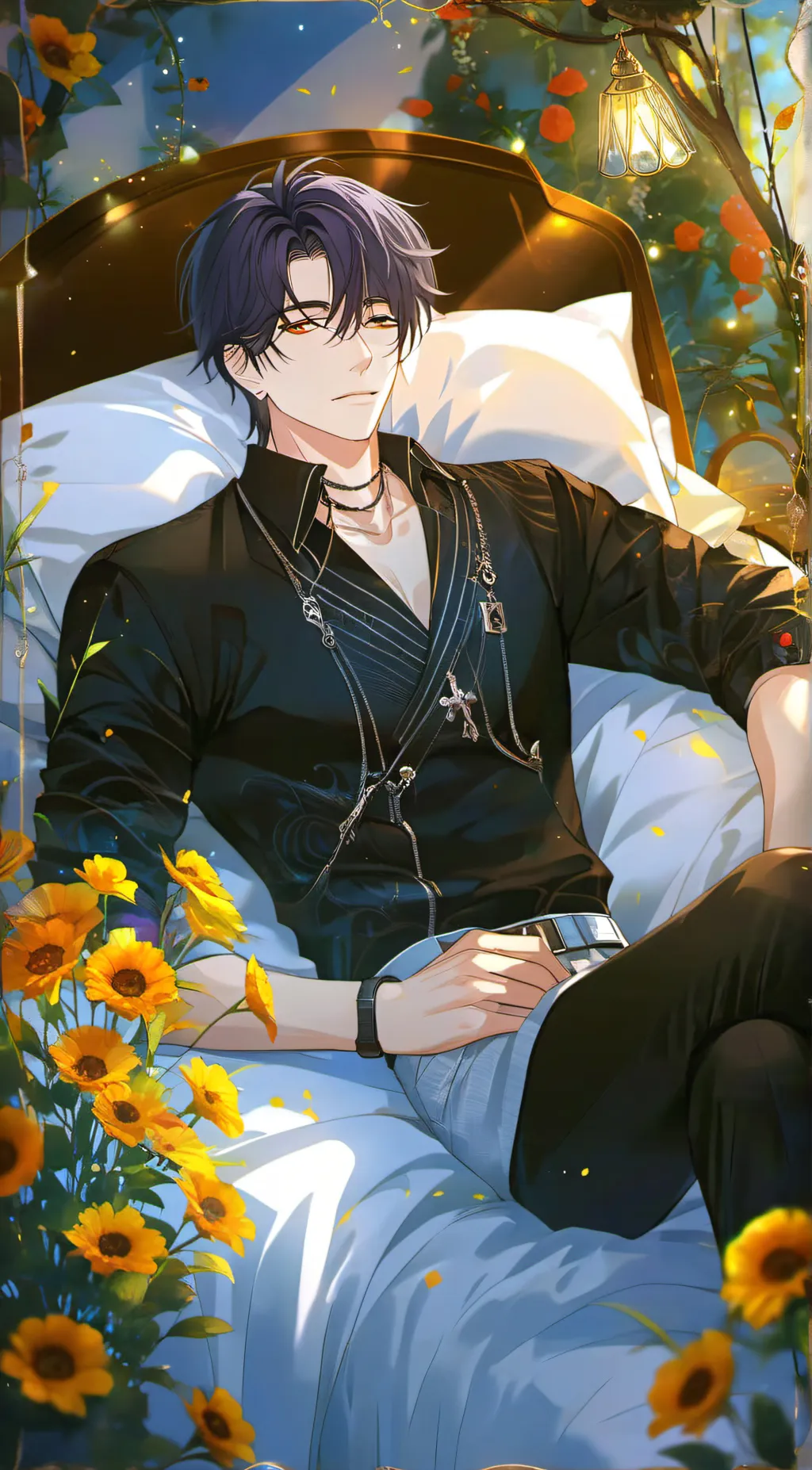 ai character: Justin  background