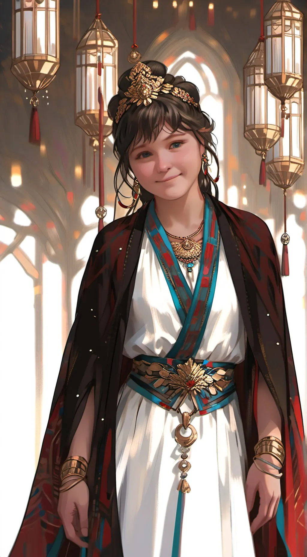 ai character: Queen Anne  background