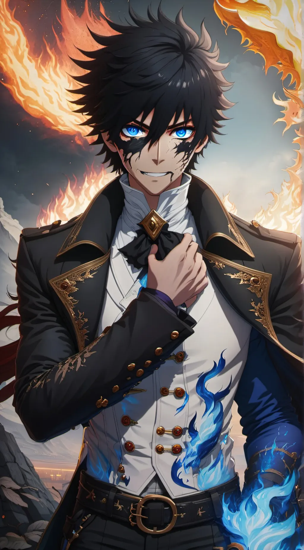 ai character: DabiHawks background