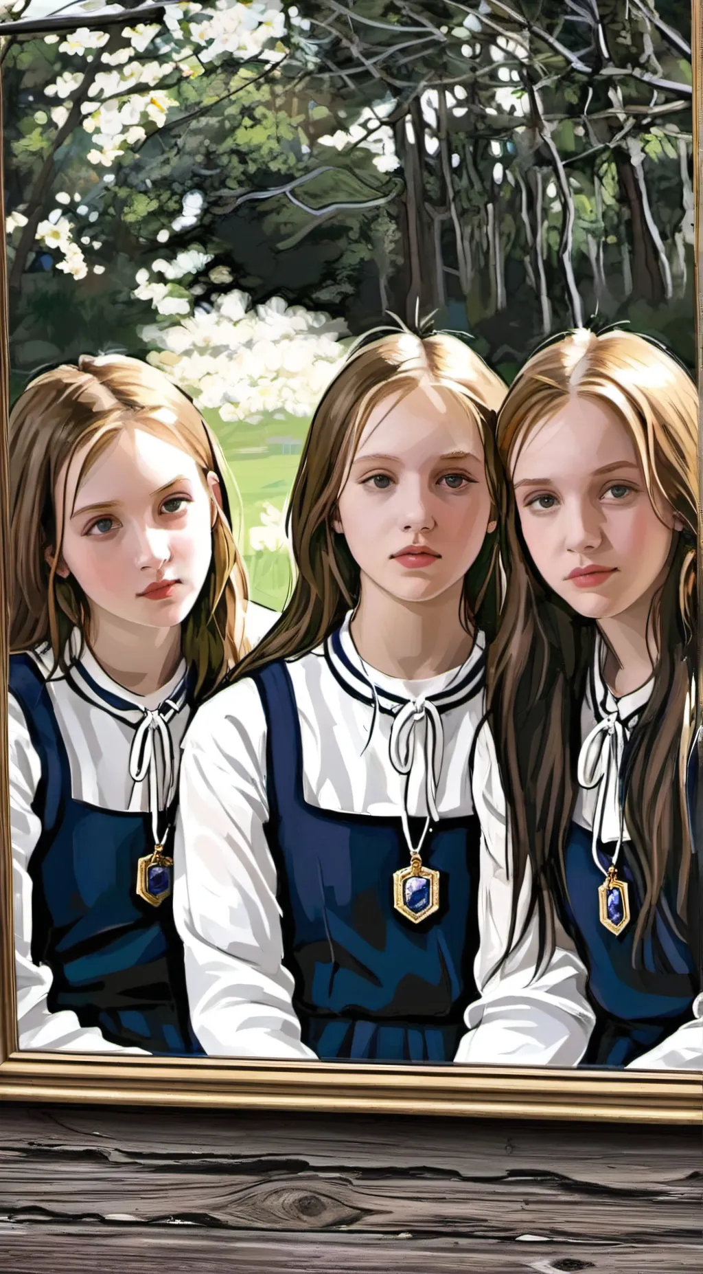 ai character: Katie, Ella,Willow background