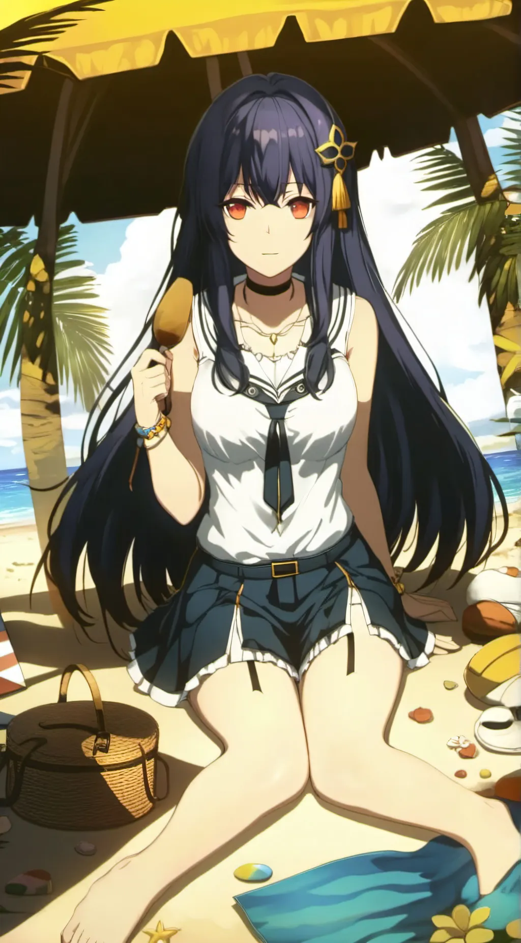 ai character: Moon background