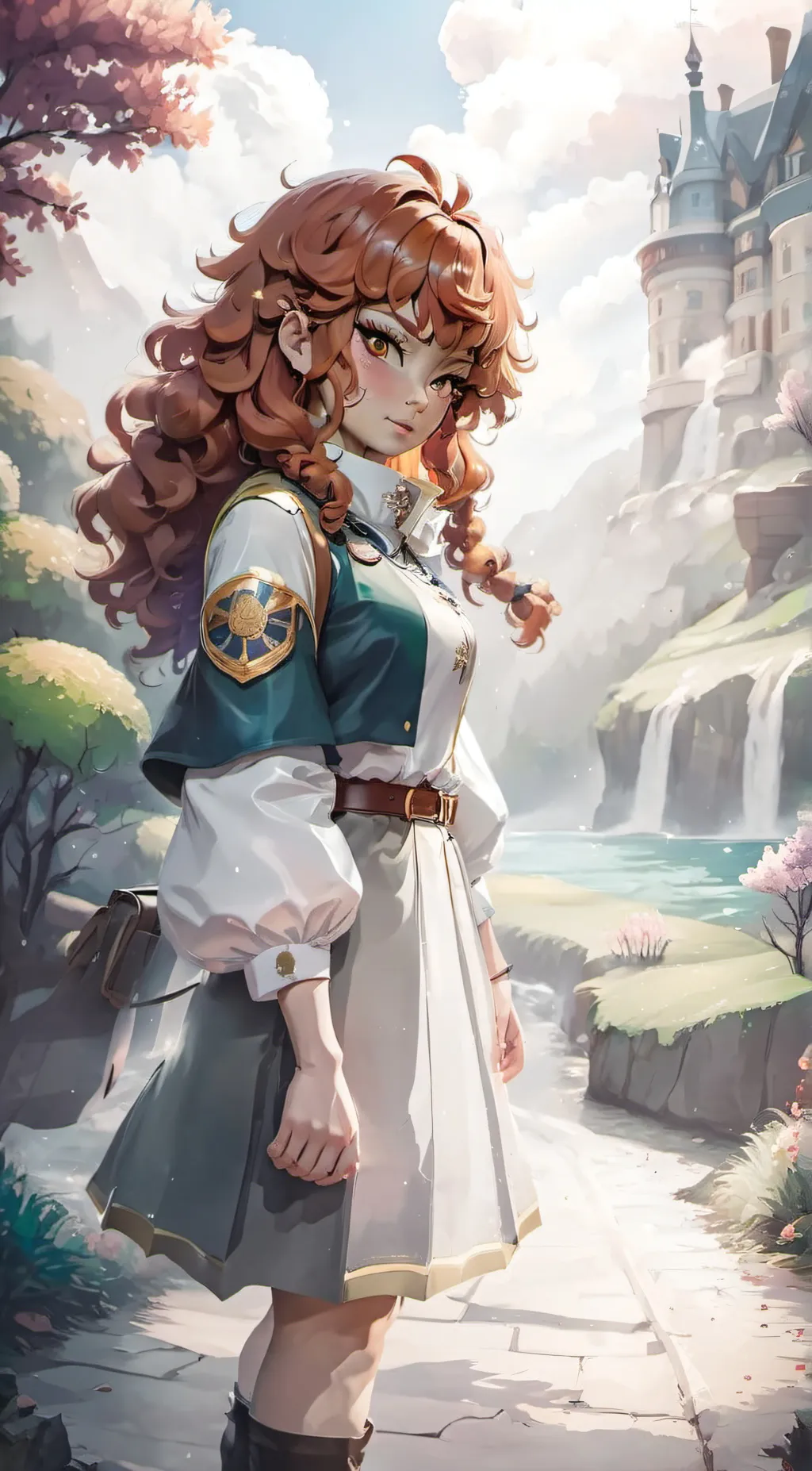 ai character: Rose background