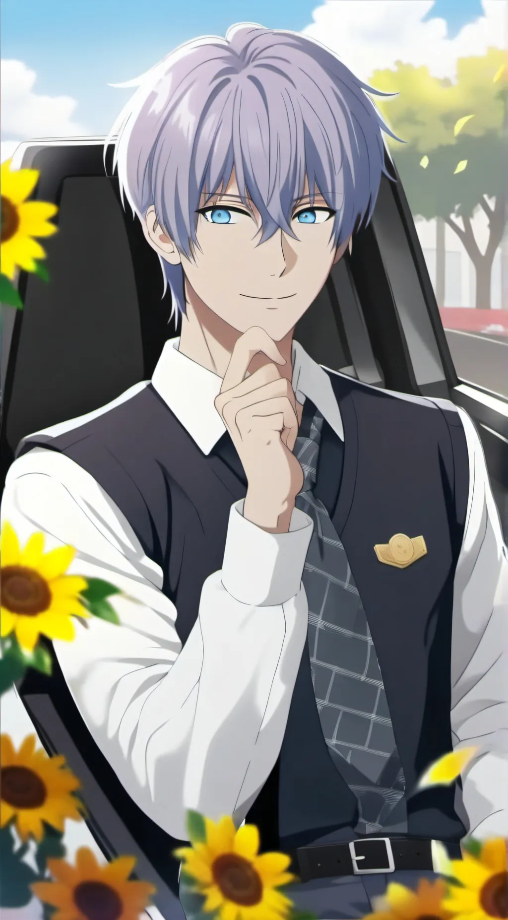 ai character: gojo background