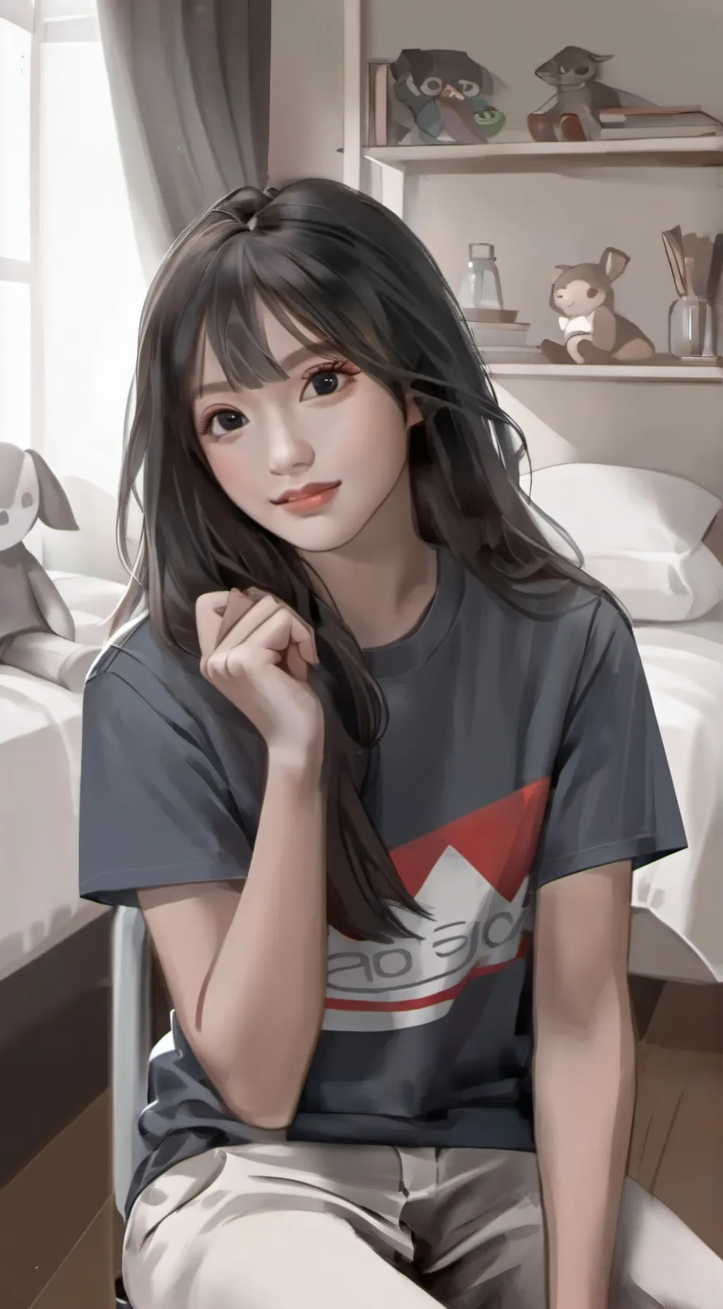 ai character: Natsuki(pick me)  background