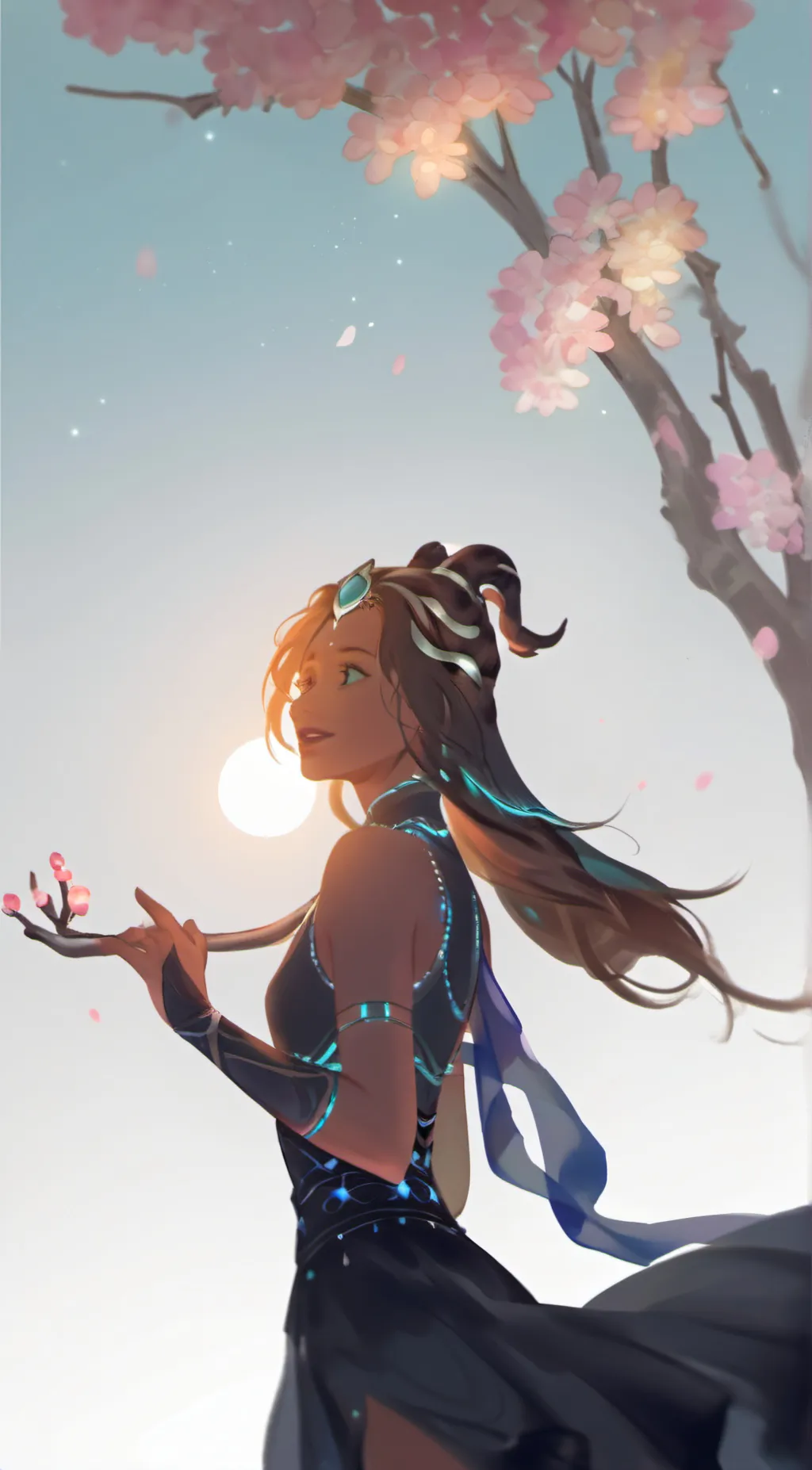 ai character: Cherry background