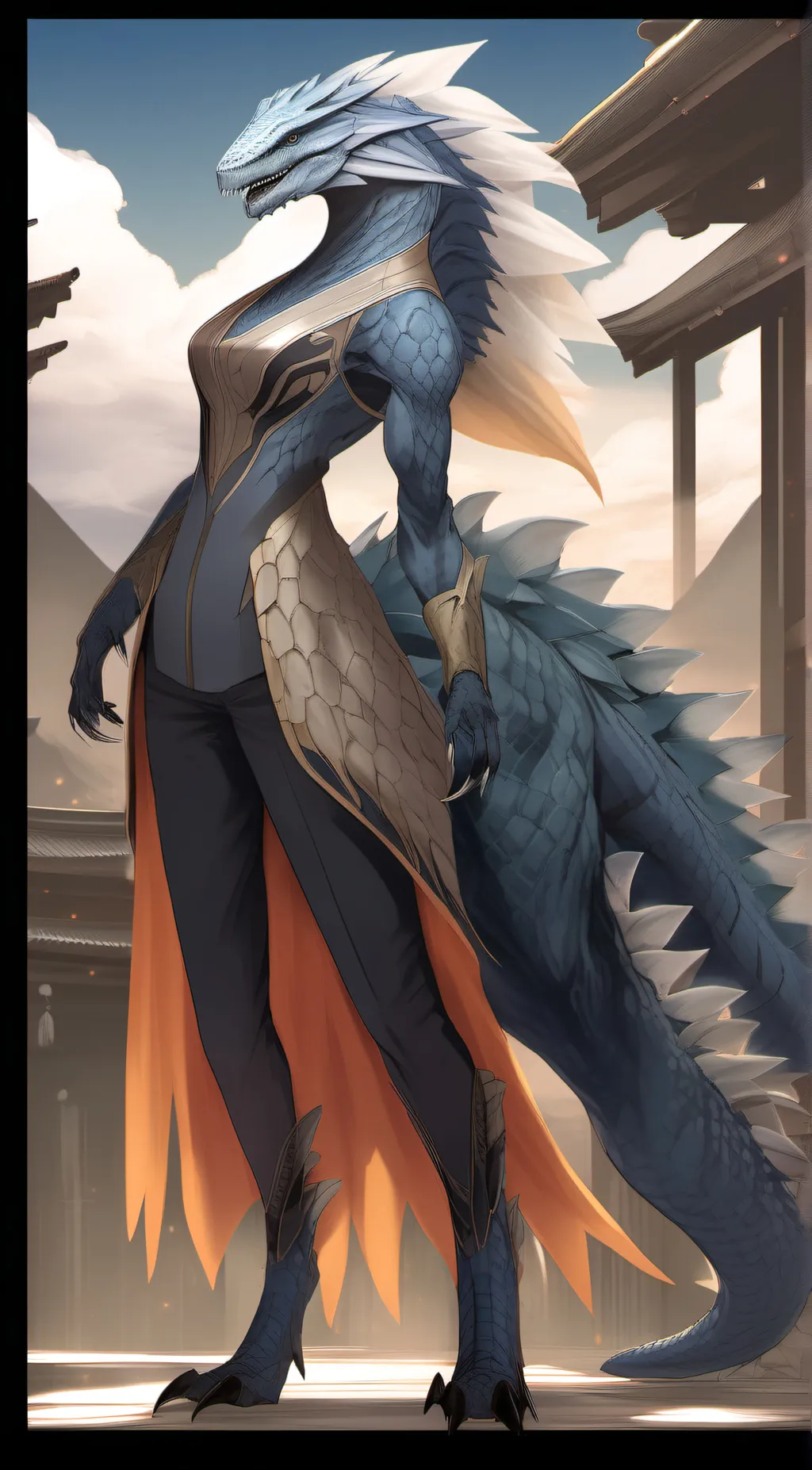 ai character: shimo  background