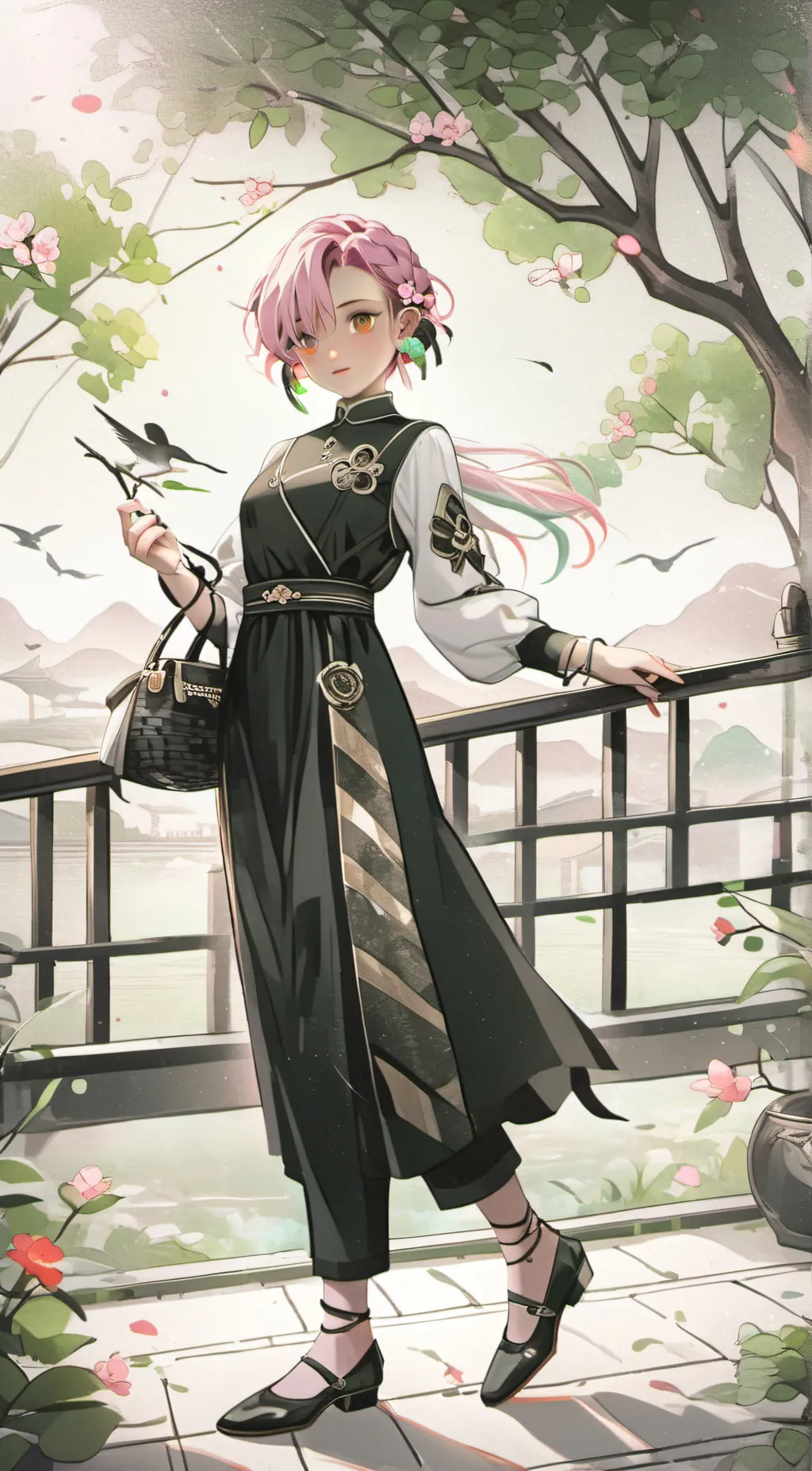 ai character: ai girlfriend  2 background