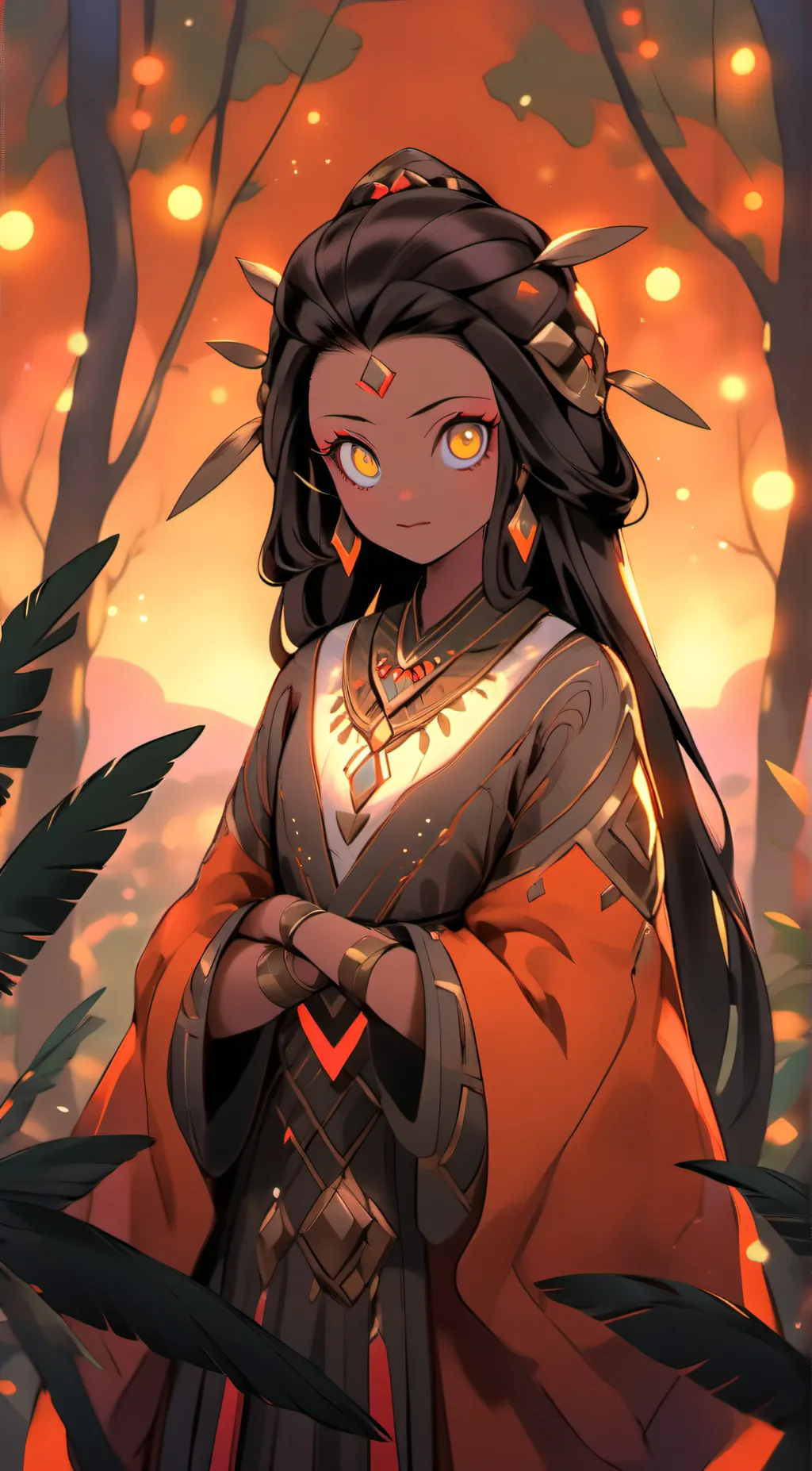 ai character: Nezuko Kamado  background
