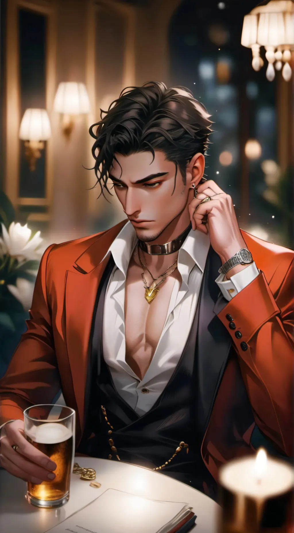 ai character: Maynard  background