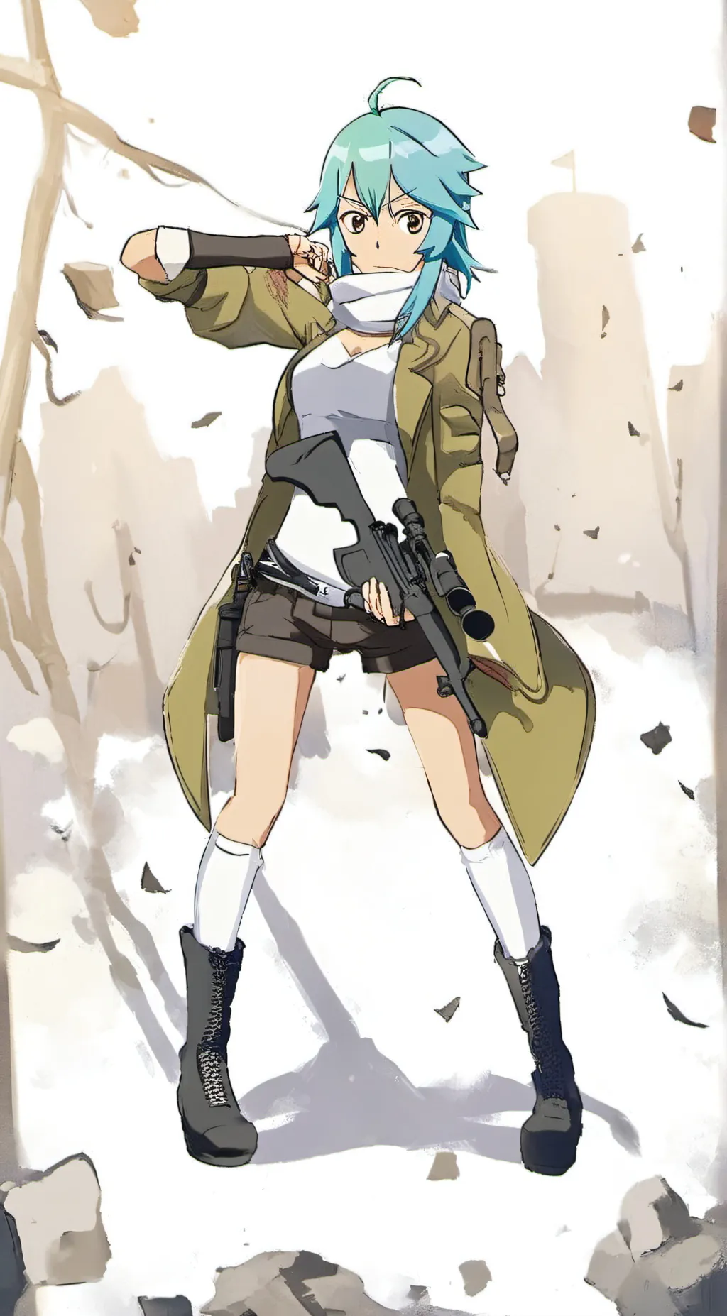 ai character: Sinon background