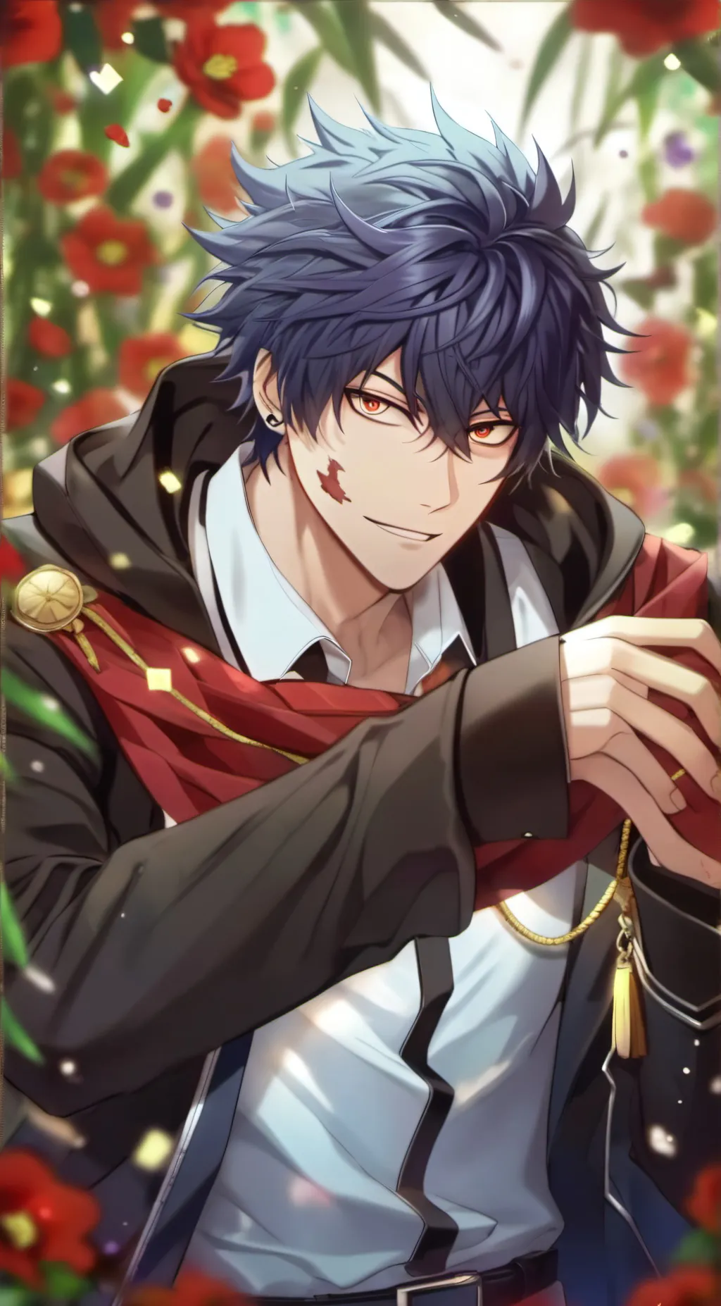 ai character: Dabi todoroki background