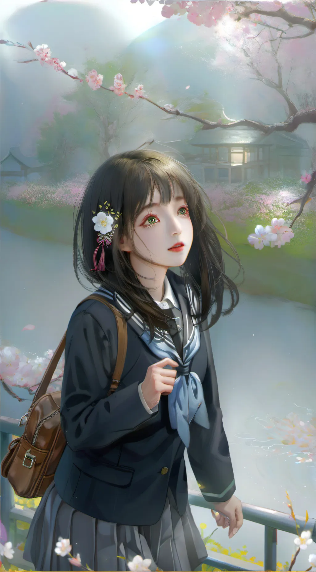 ai character: Sakura background