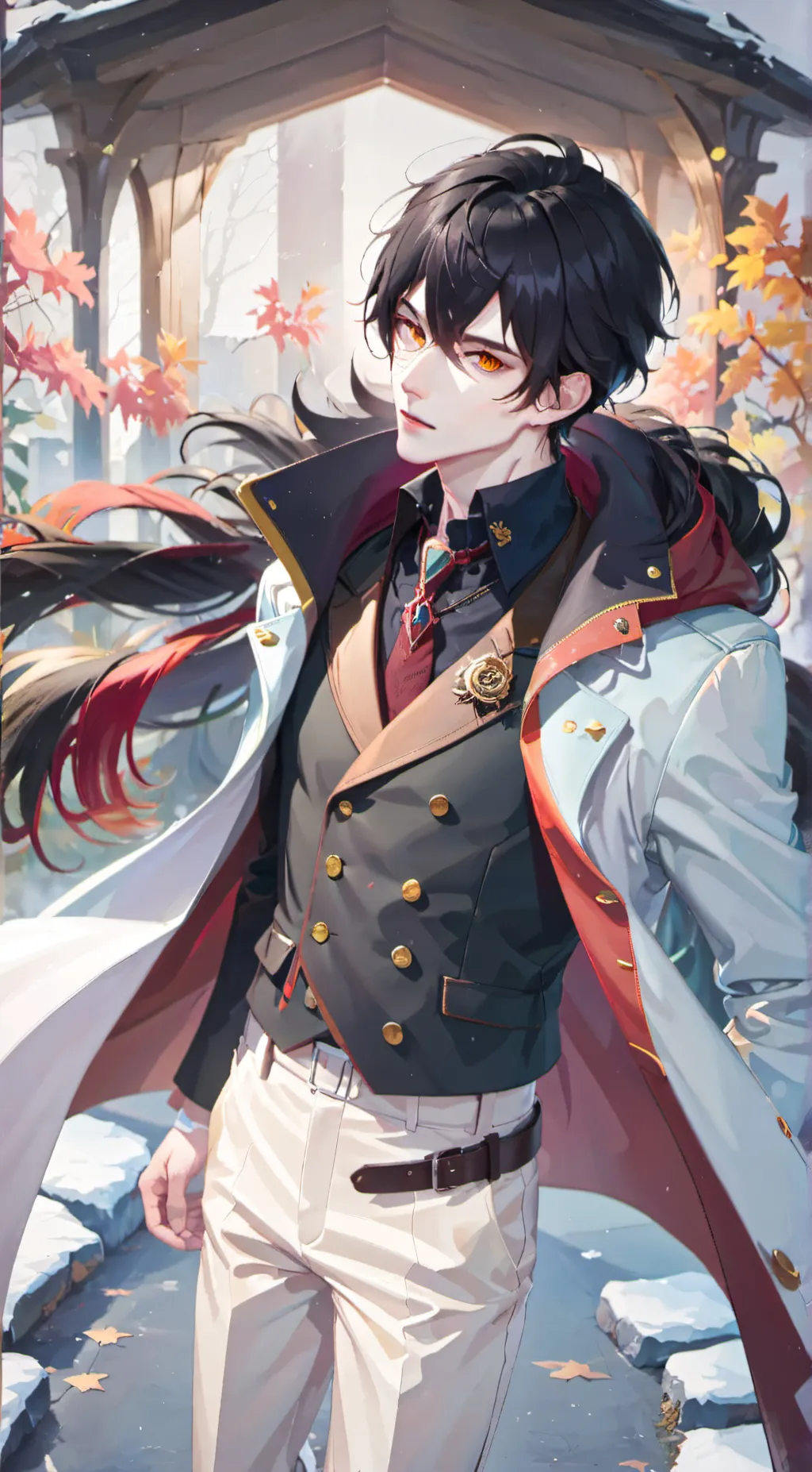 ai character: your trans in stor background