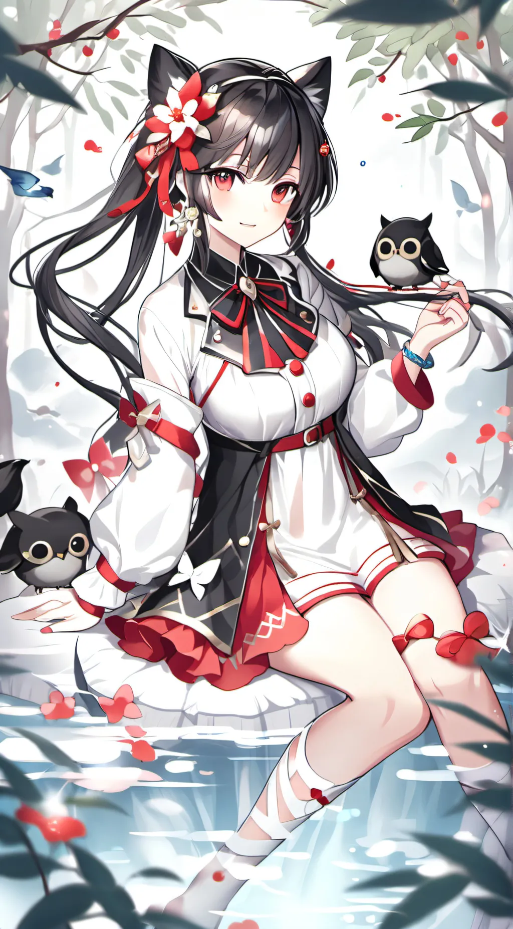 ai character: Blossom background