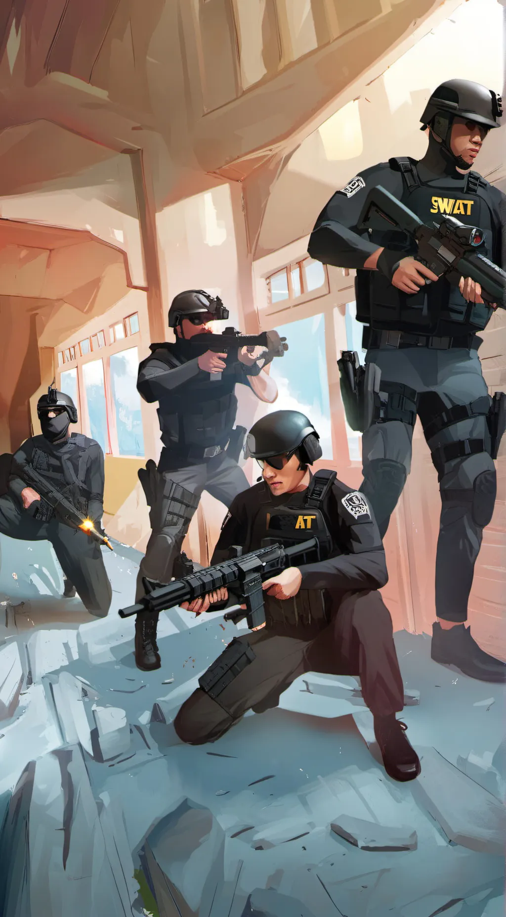 ai character: swat background