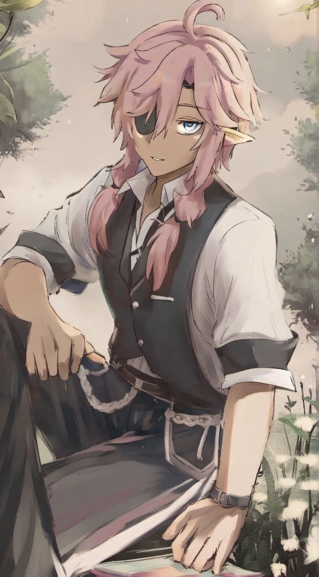 ai character: Sanaro swiang background