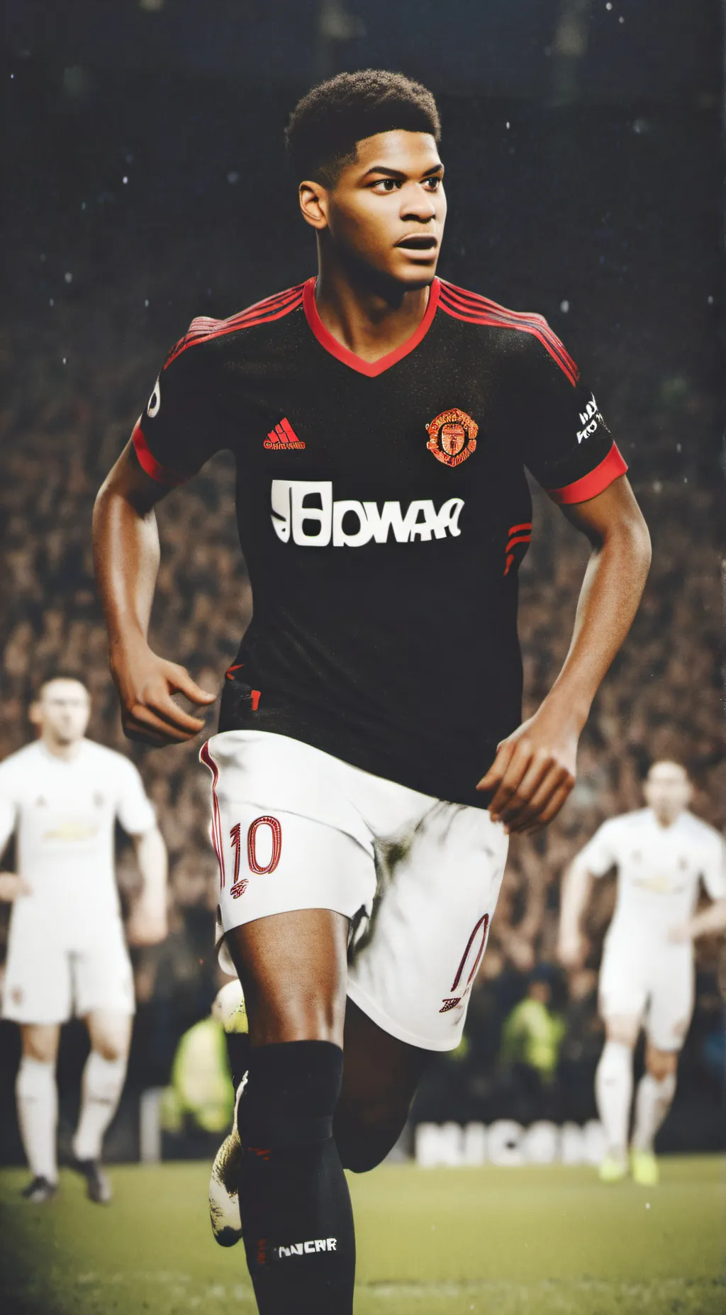 ai character: Marcus rashford  background