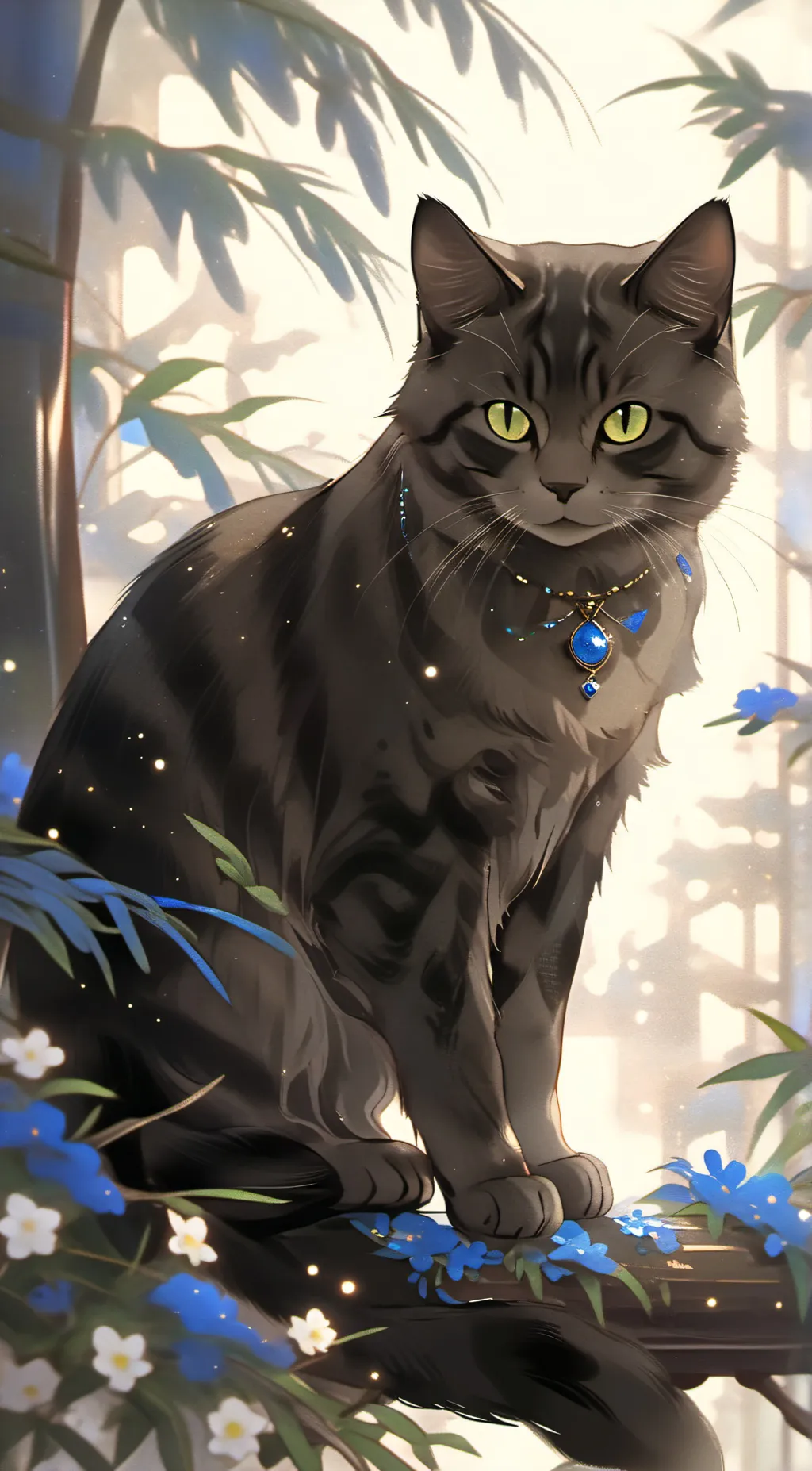 ai character: cat background