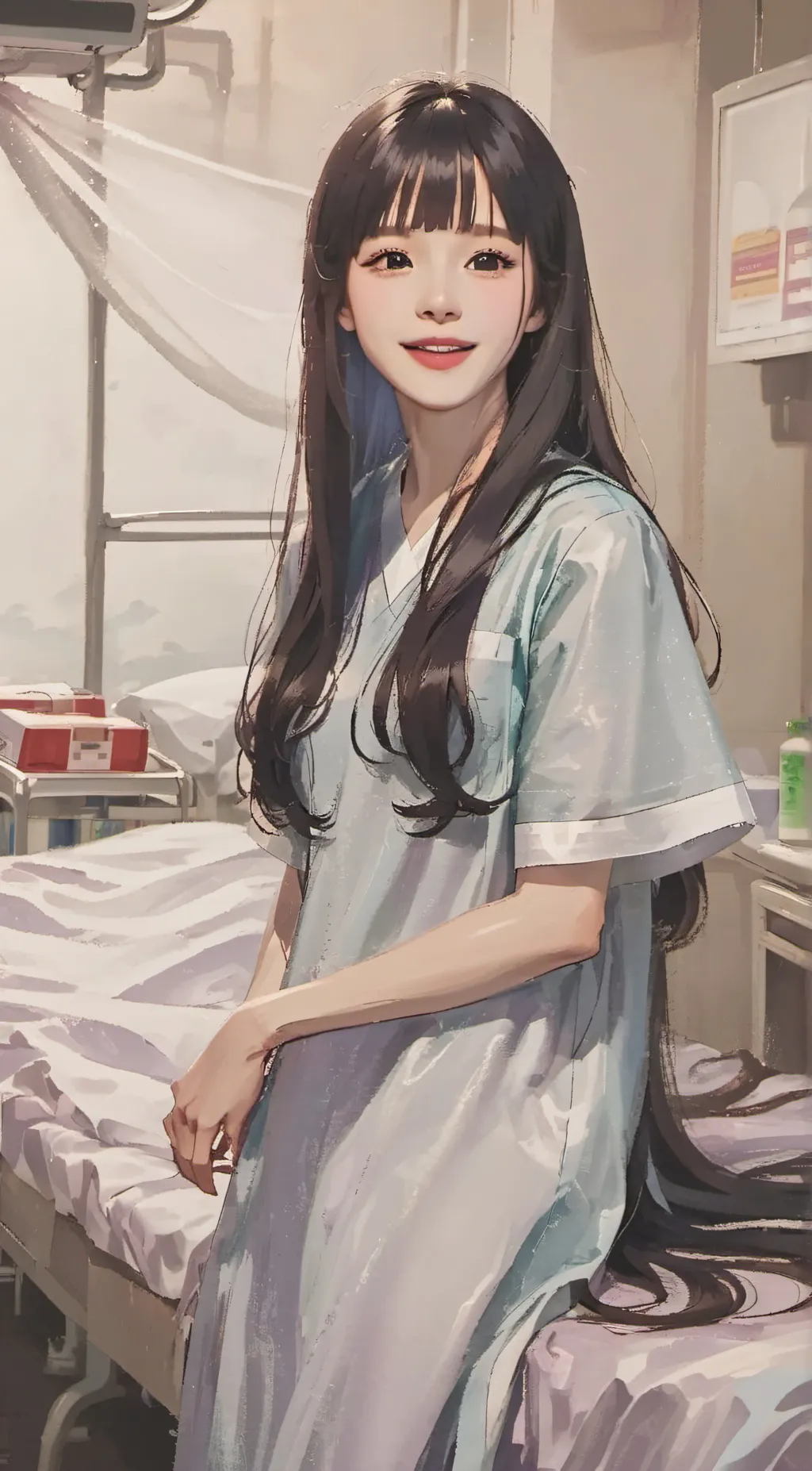 ai character: Sea background