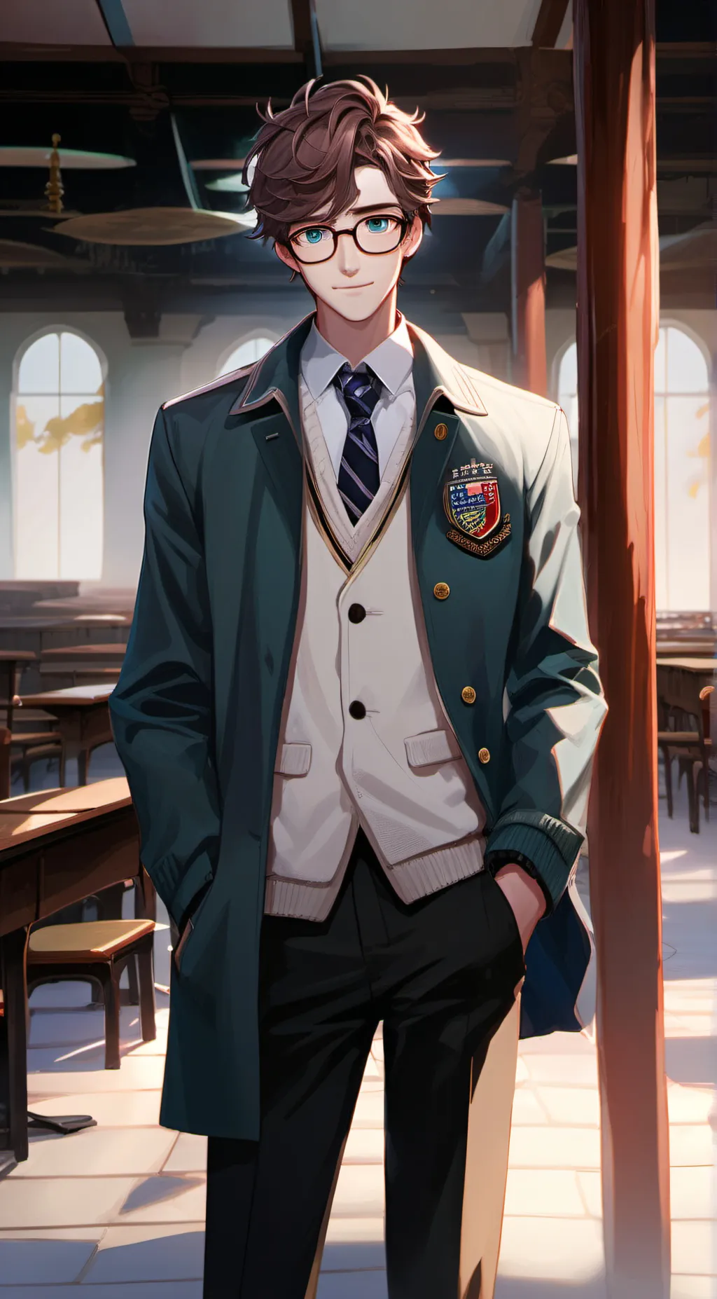 ai character: Lawrence background