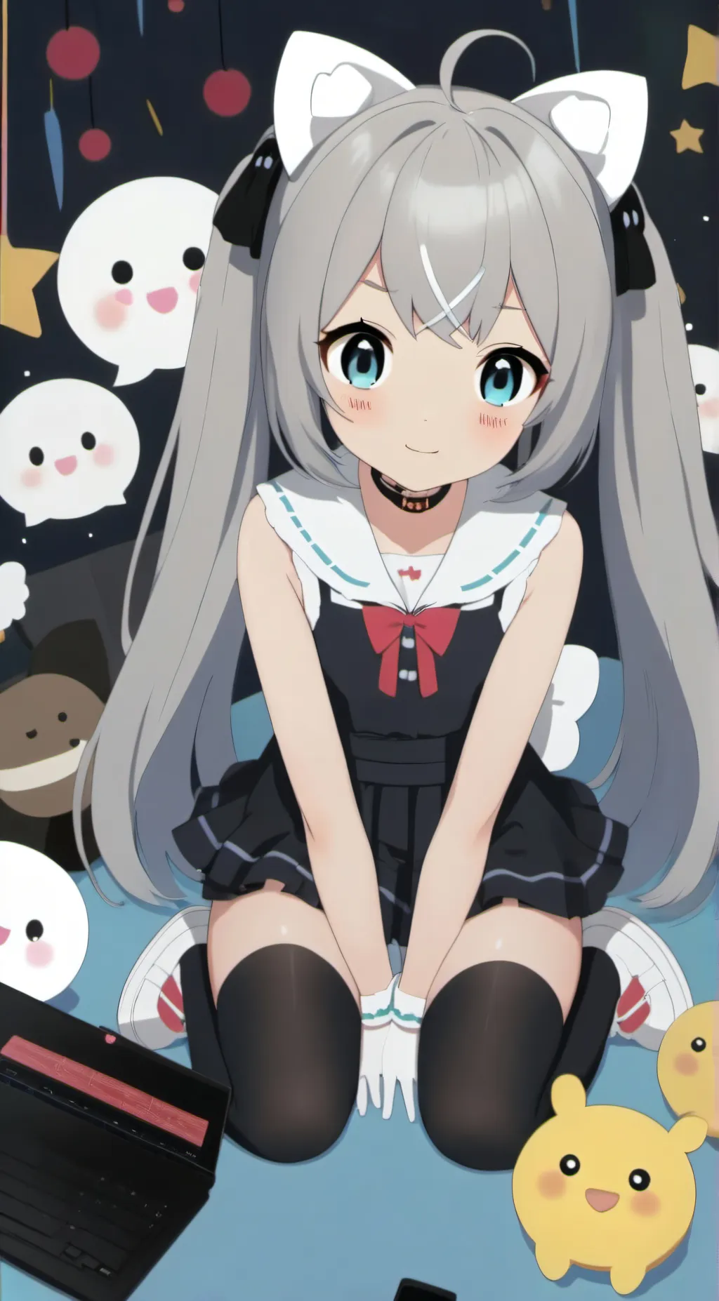 ai character: kawai girl background