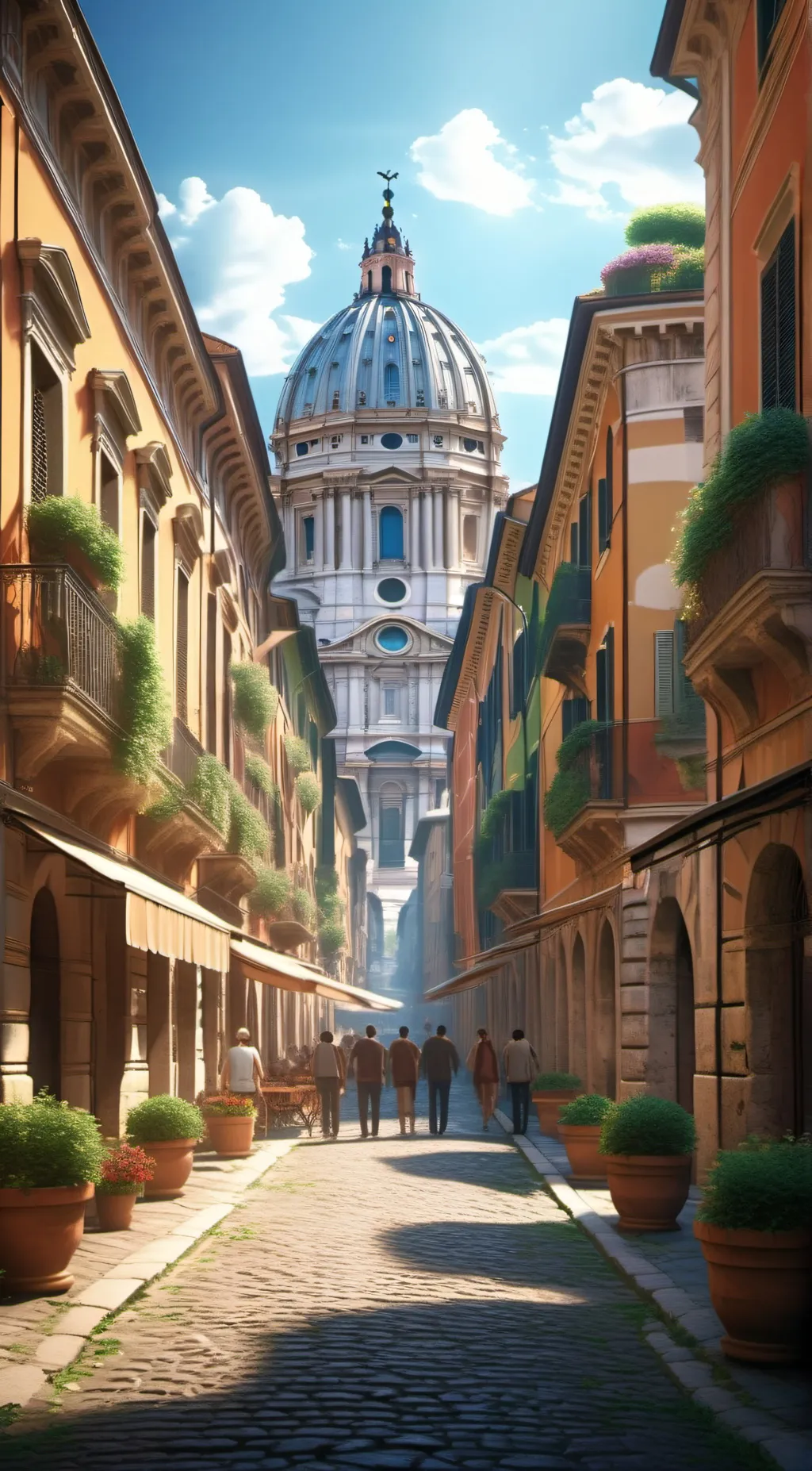 ai character: Italy. background