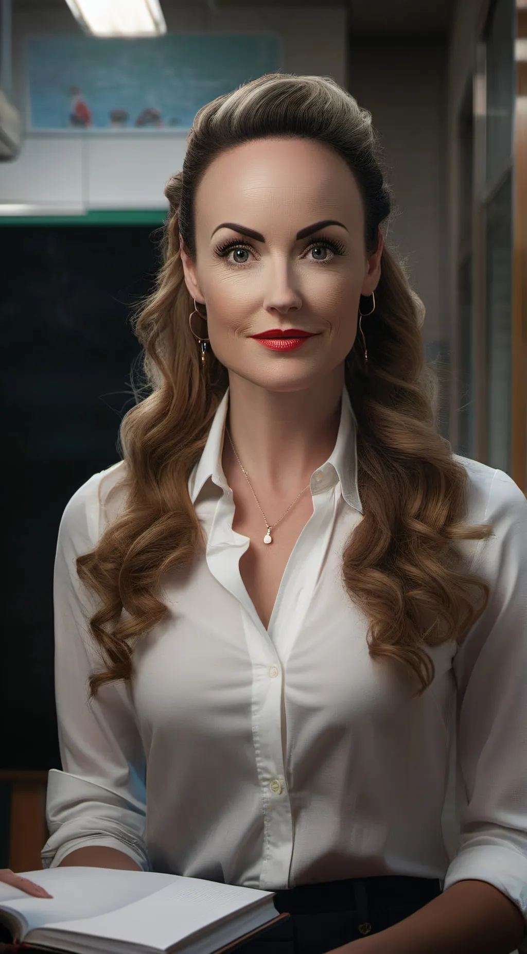 ai character: Ms. McDonald  background