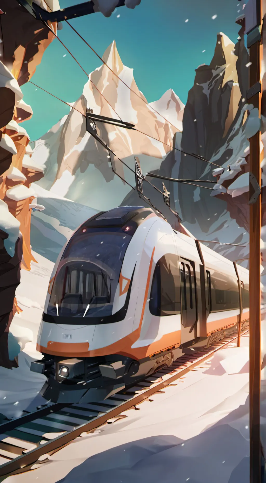 ai character: Bullet train background