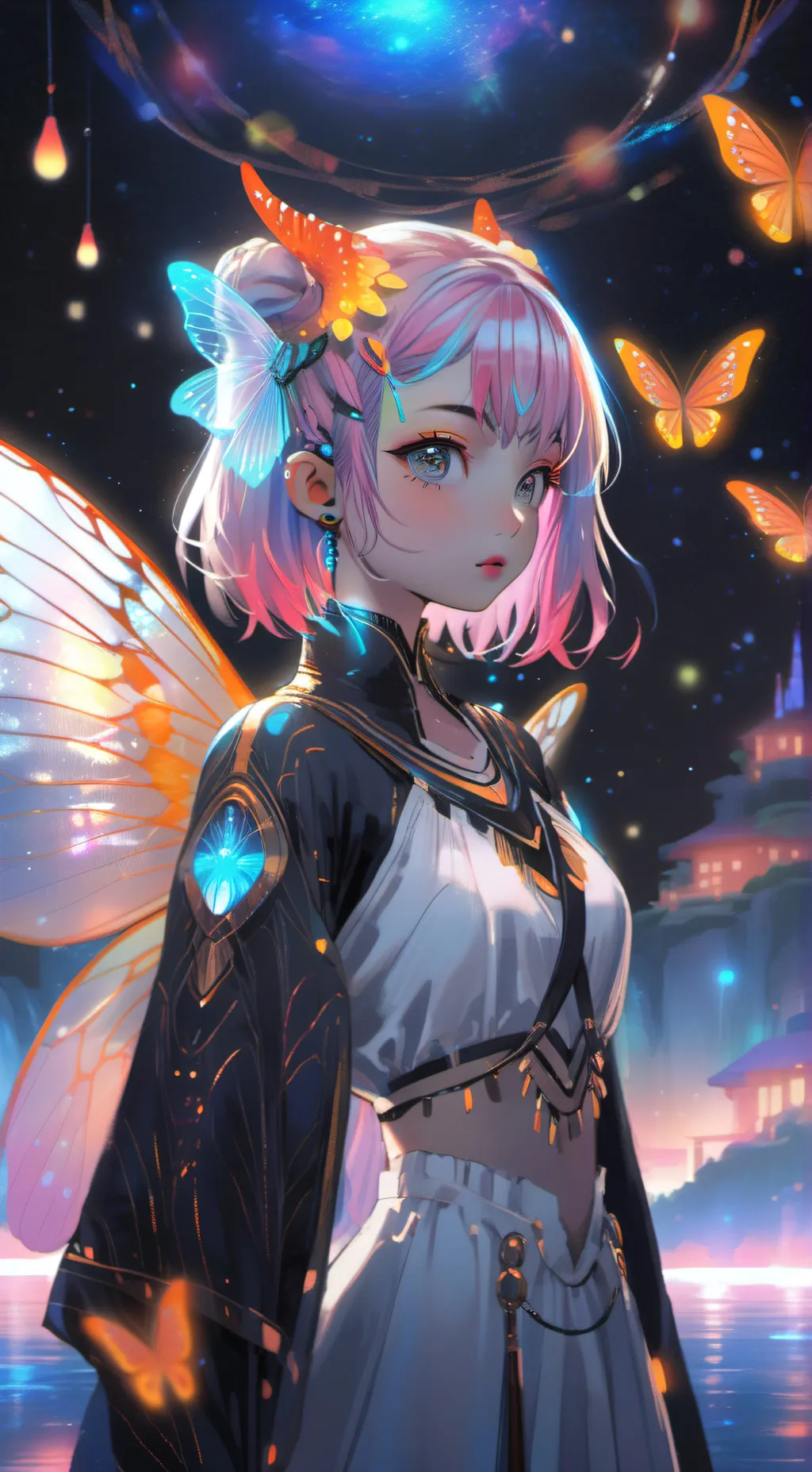 ai character: Luna background