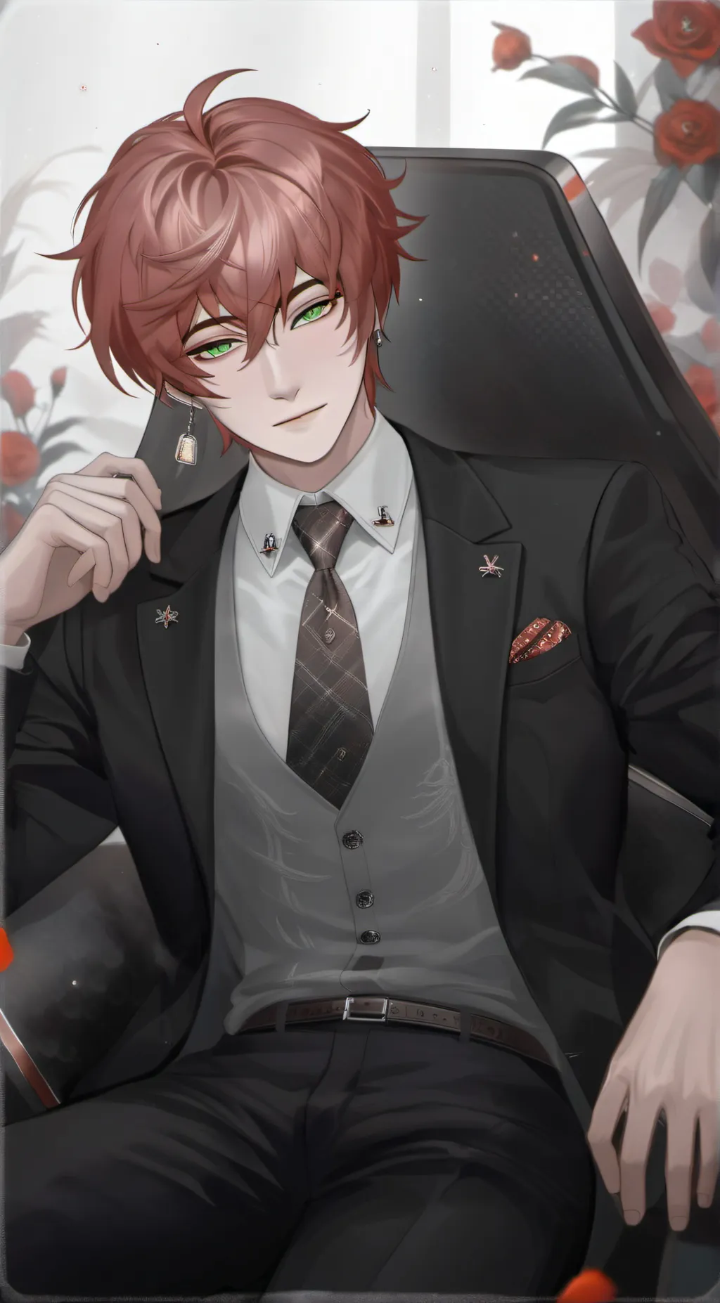 ai character: Harris Caine  background