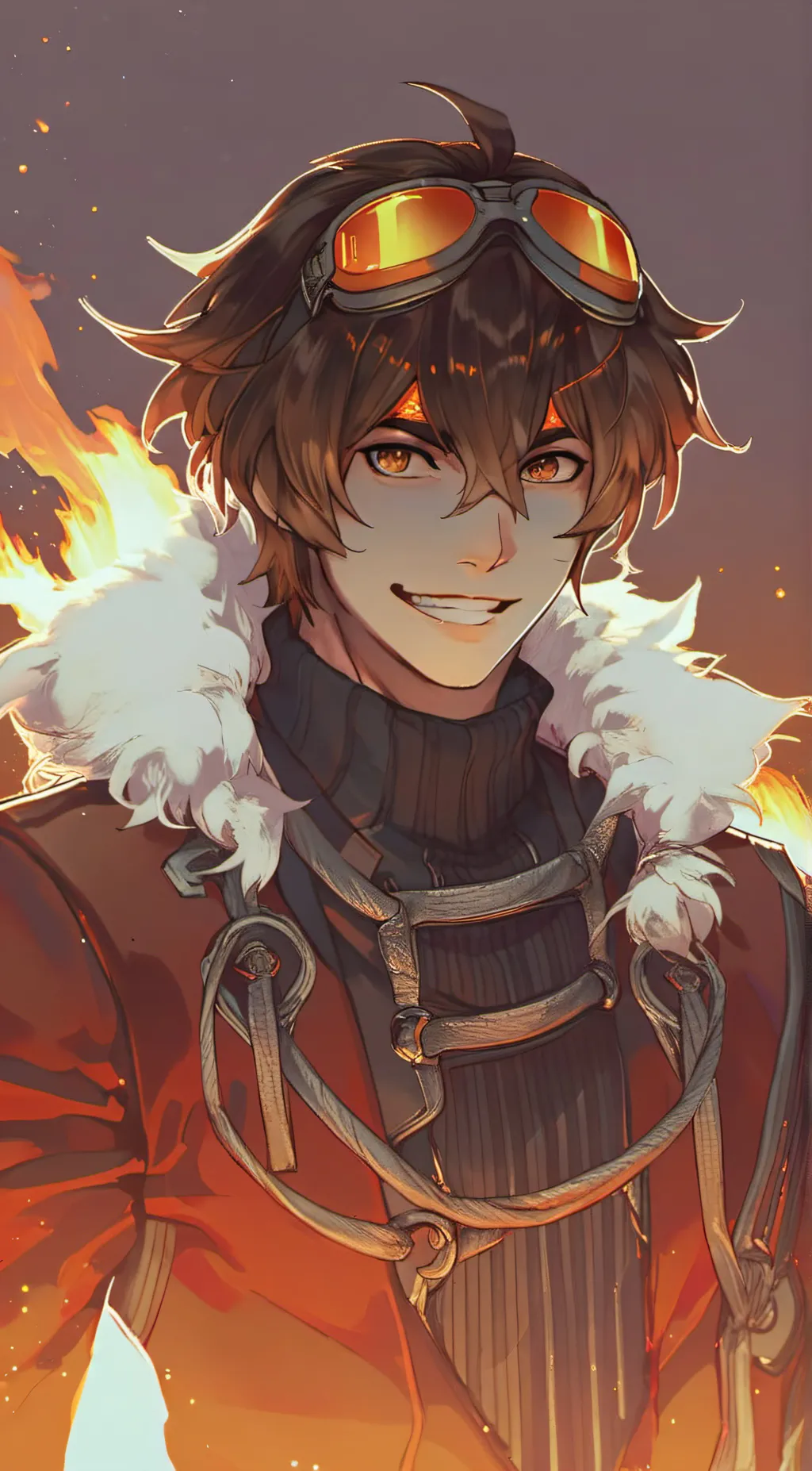 ai character: Ticci Toby  background