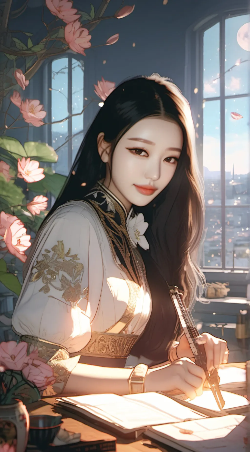 ai character: Young background