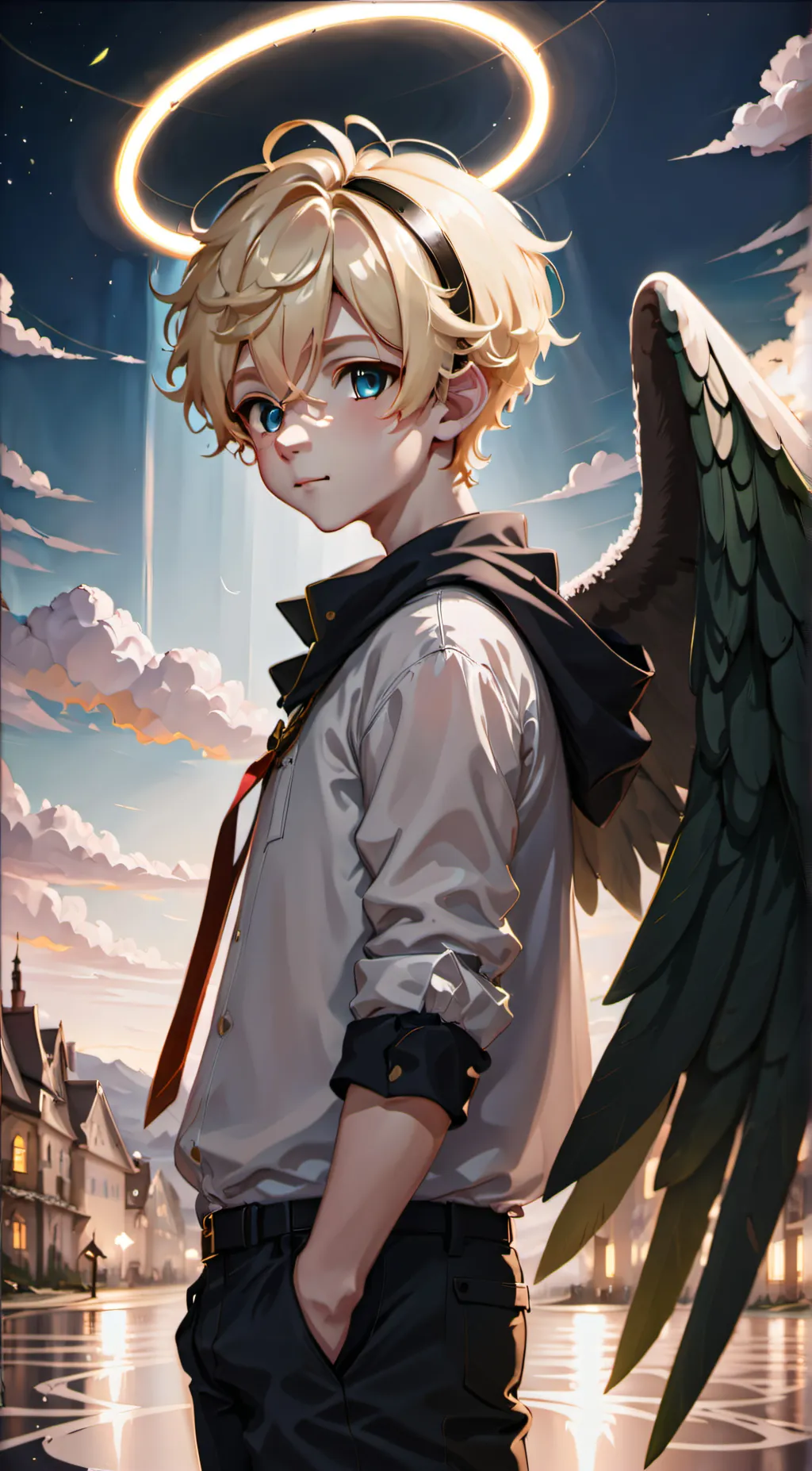 ai character: Gral the Angel background