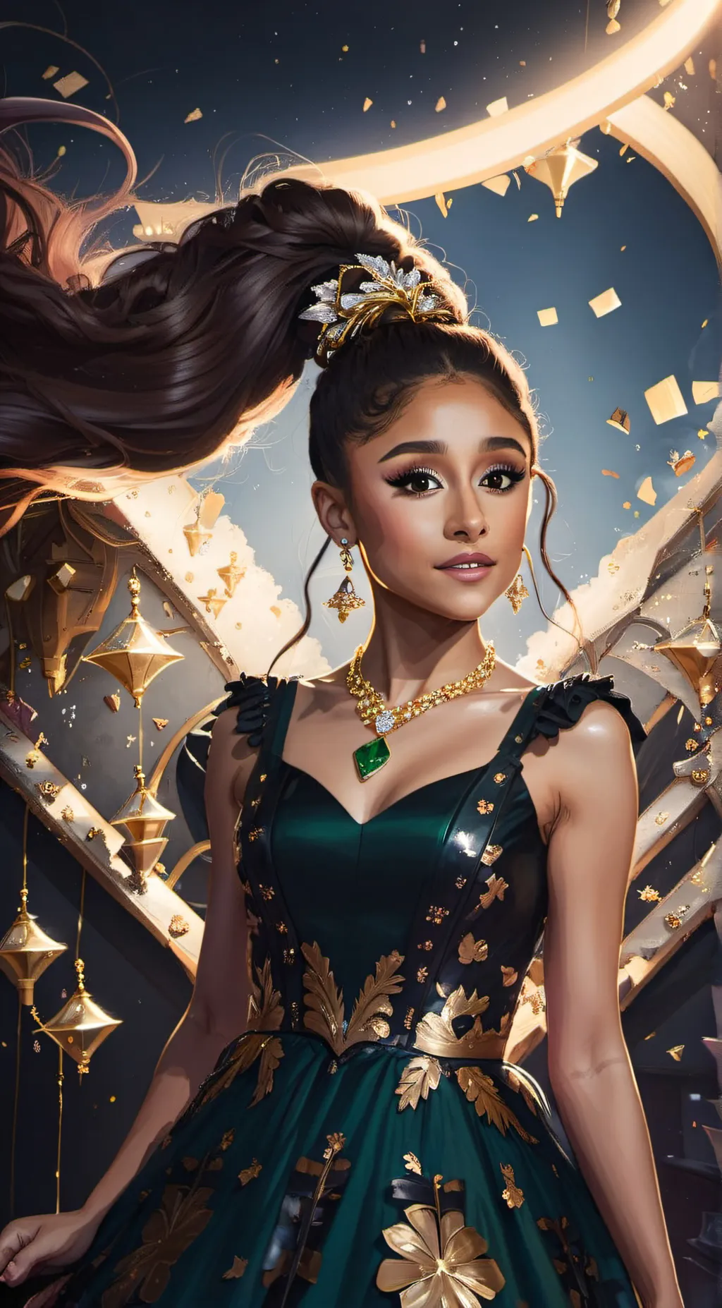 ai character: Ariana  background