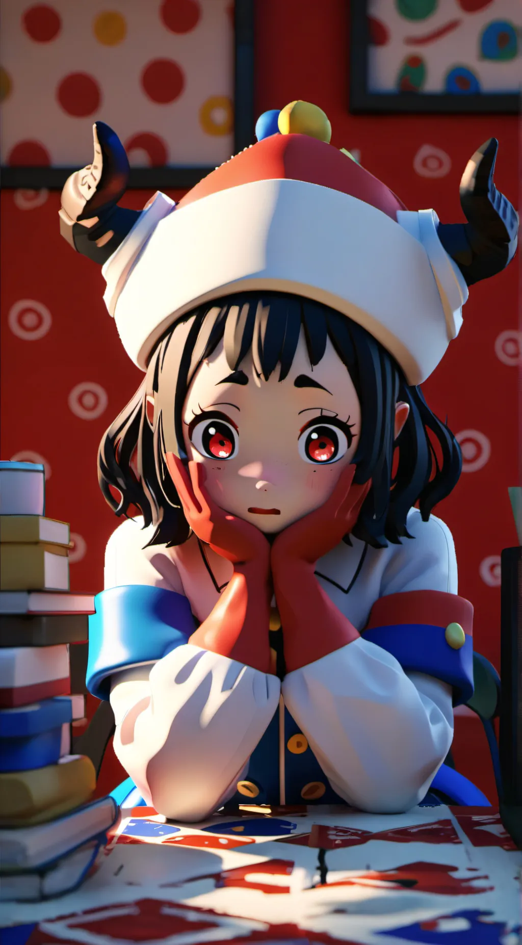 ai character: baby pomni background