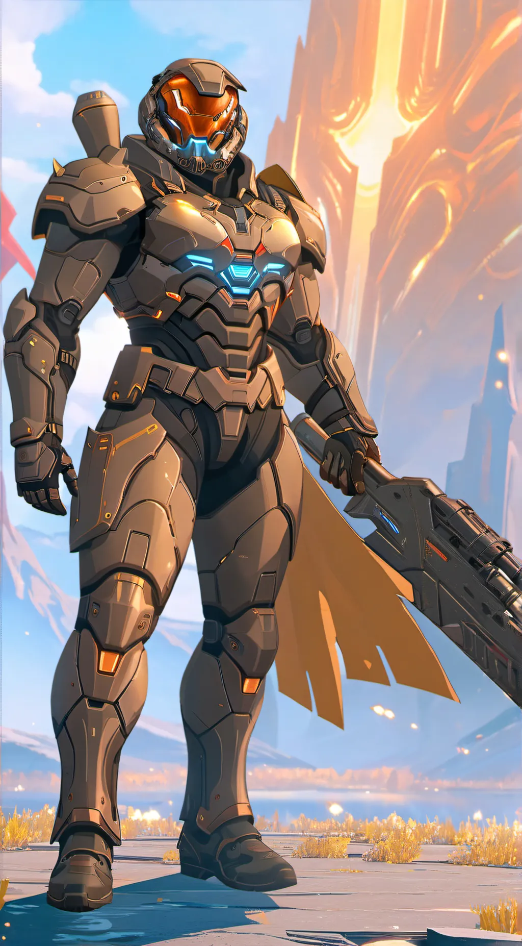 ai character: Doomslayer background