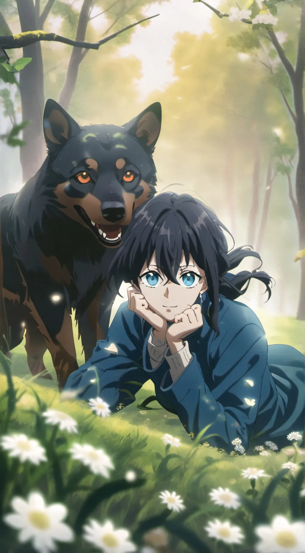 ai character: Muichiro  background