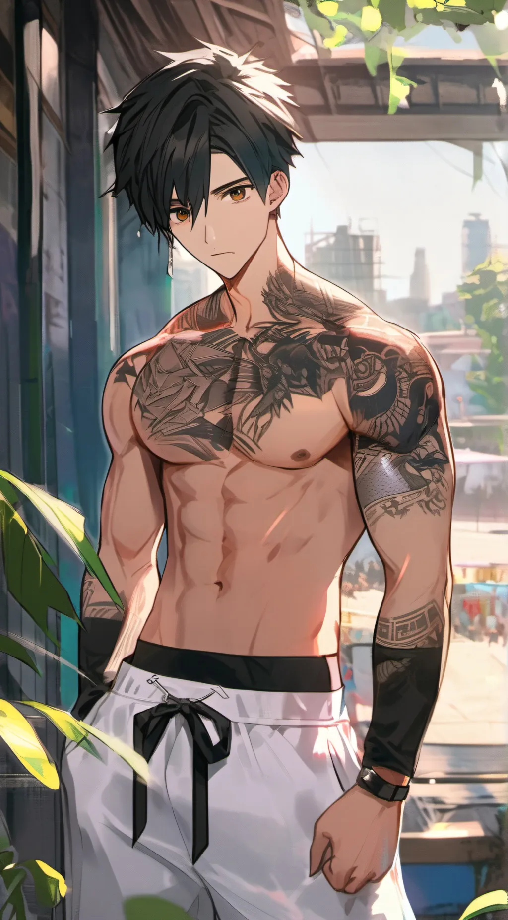 ai character: Blake  background