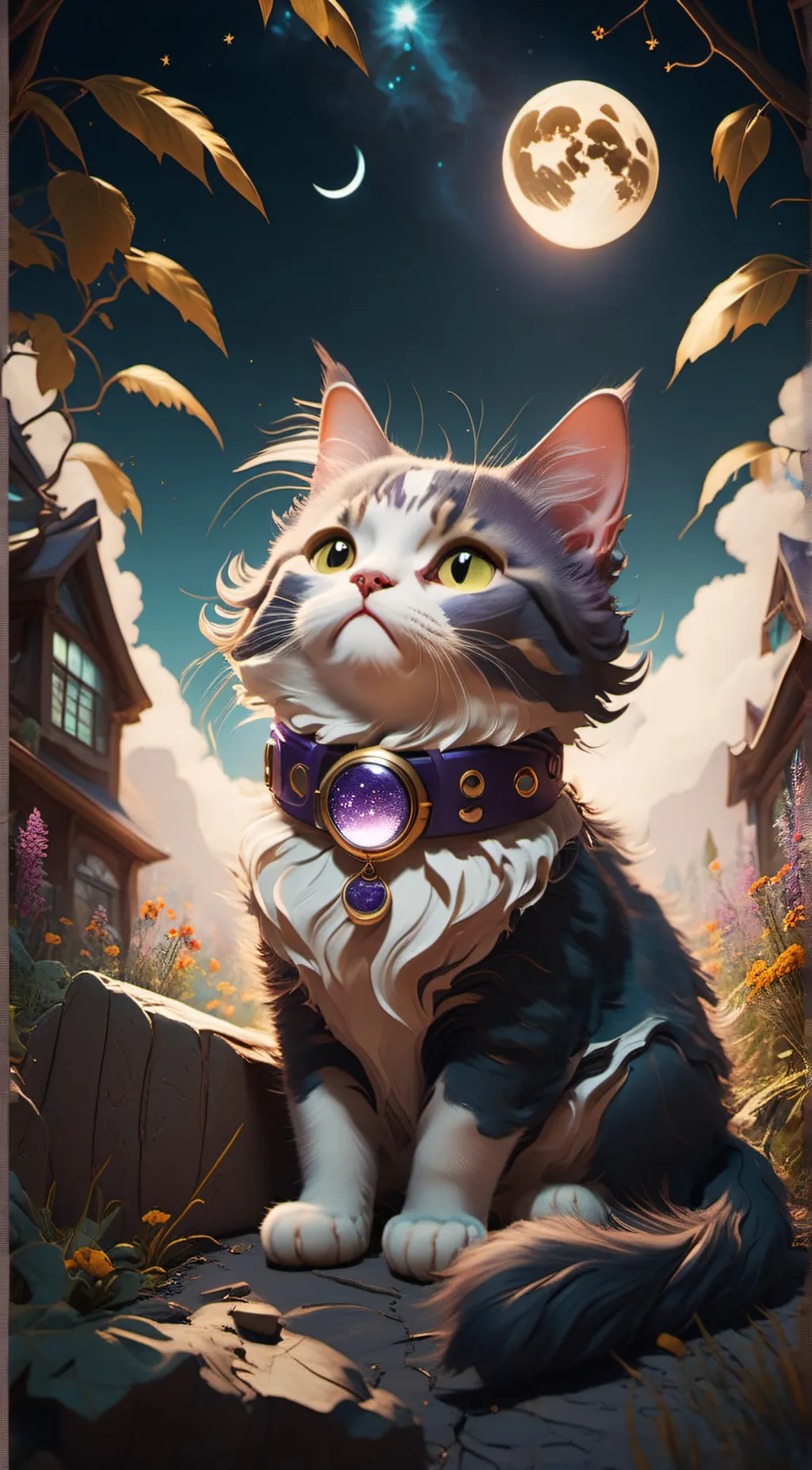 ai character: Catnap🌙 background