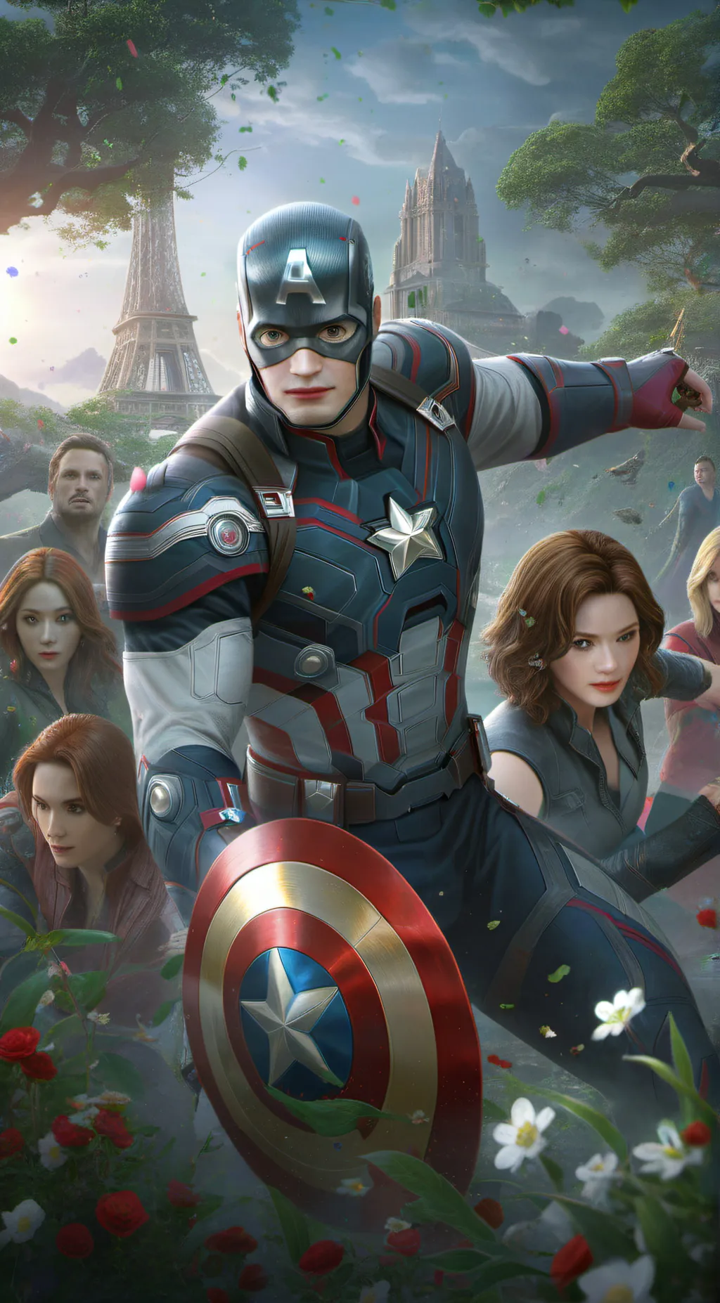 ai character: Avengers background