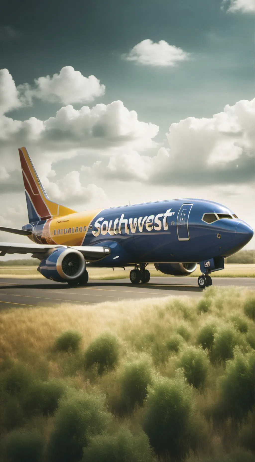 ai character: Southwest 737-MAX background