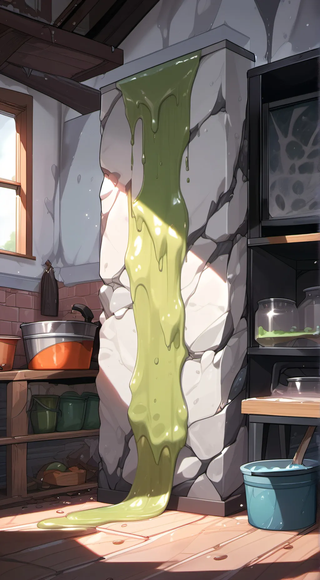 ai character: big slime background