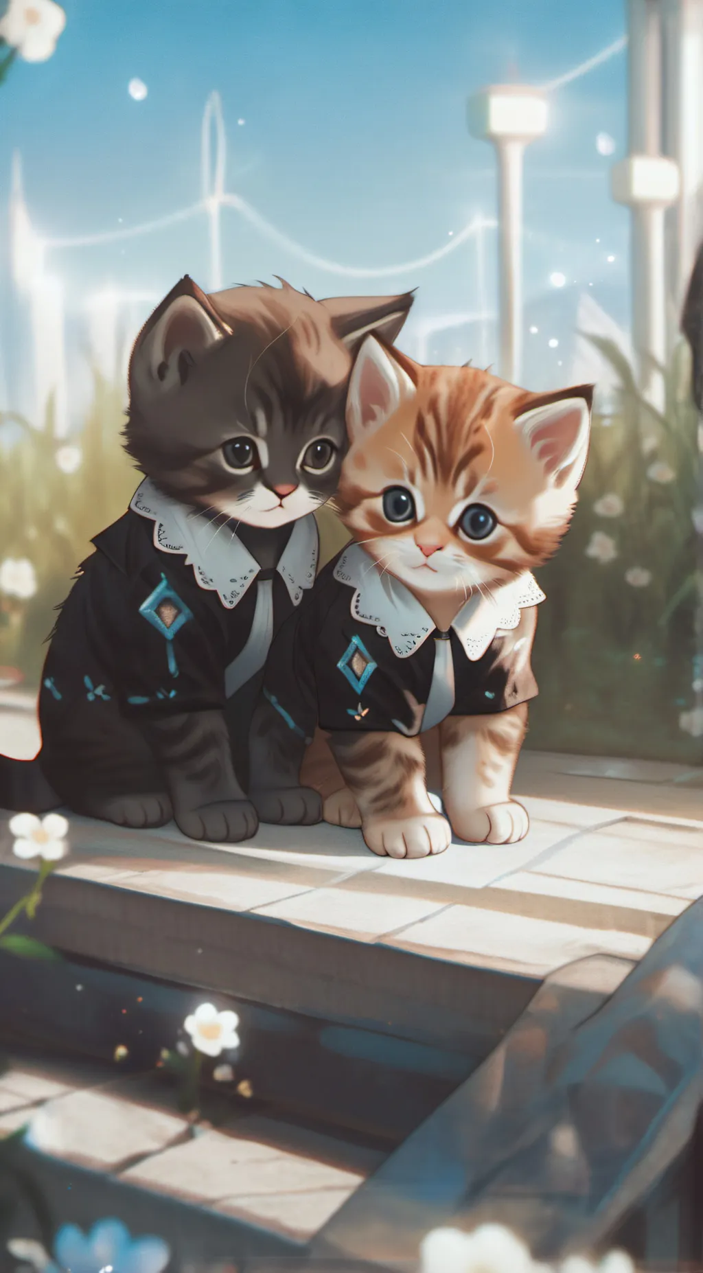 ai character: Aura and lilo background