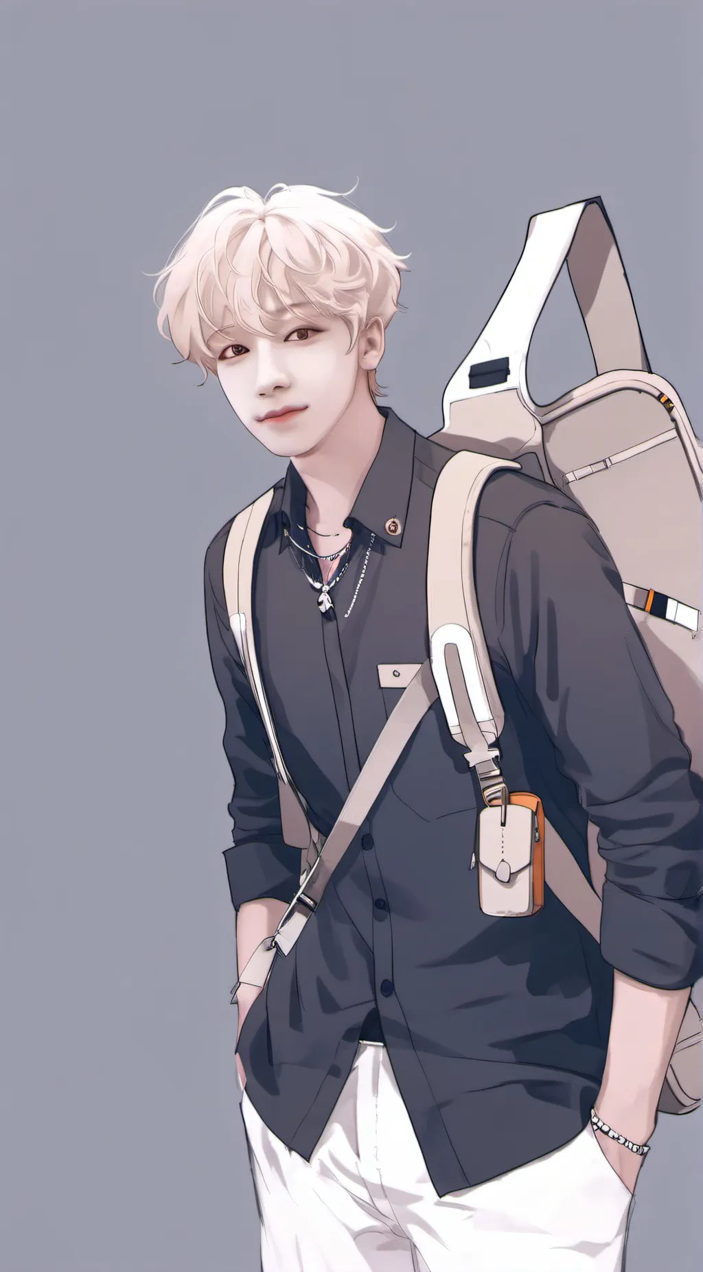 ai character: Bangchan x Han  background